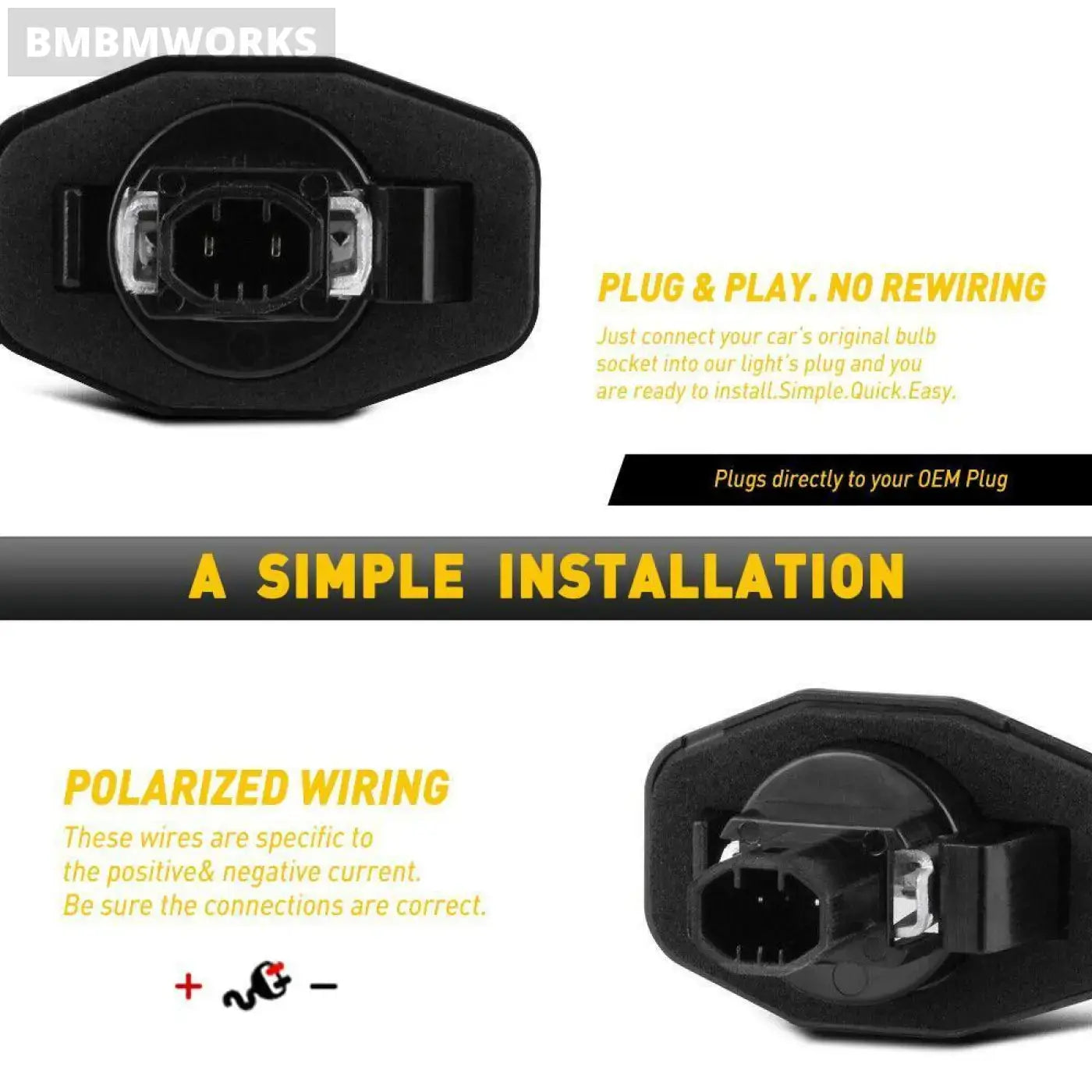 2Pcs License Plate Light Lamp Canbus Scion Xb Xd Toyota Sienna Corolla 2008-20