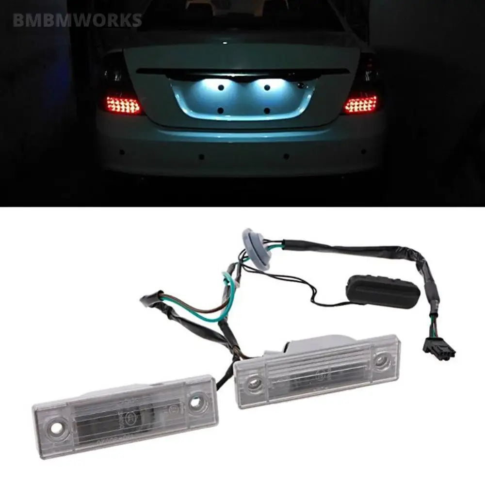 2Pcs License Plate Light With Trunk Switch Chevrolet Cruze 2009-2014