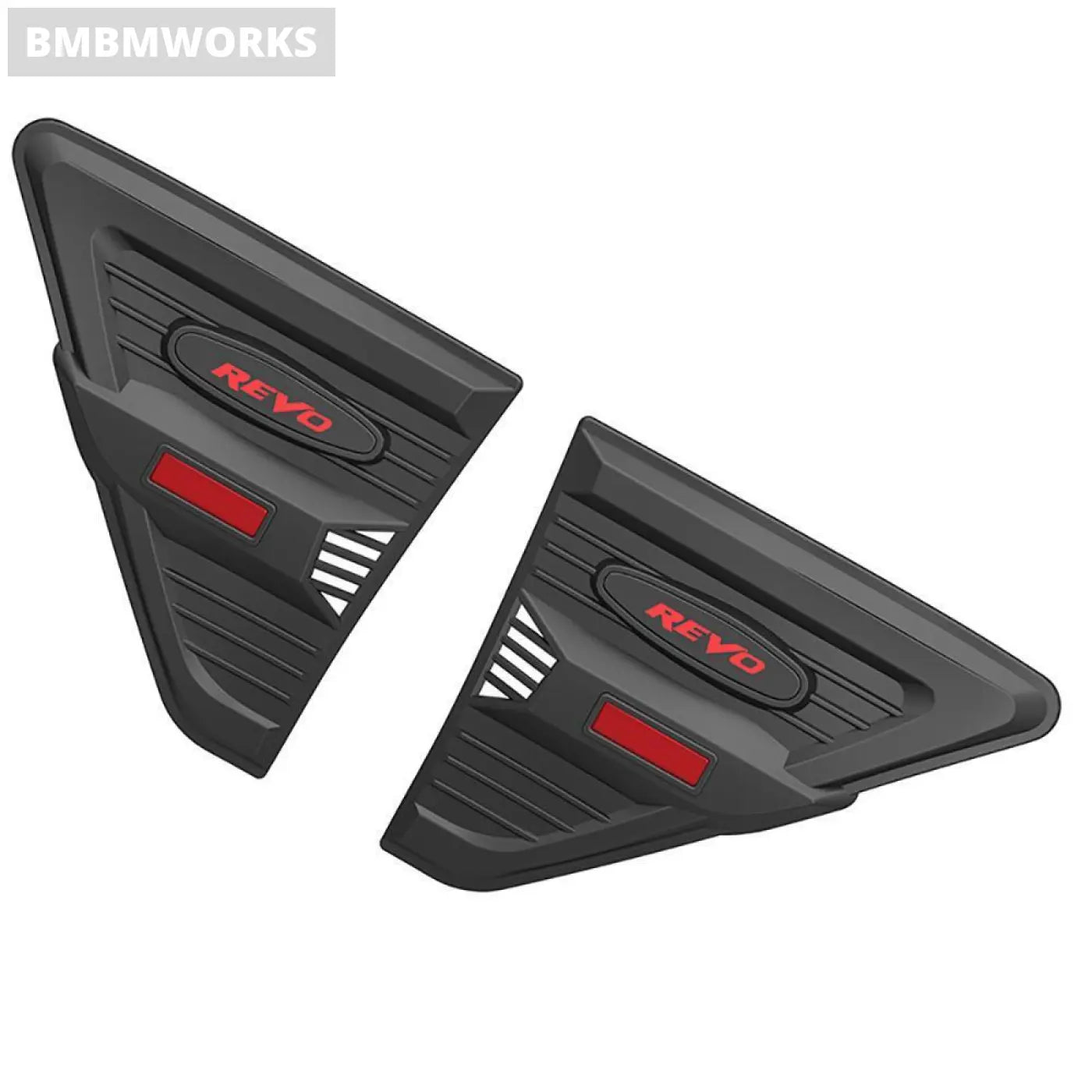 2Pcs Matte Black Side Vent Cover Toyota Hilux Revo 2015-2020
