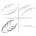 2Pcs Mid-Frame Air Deflector Heat Shield Trim Harley Touring Road King Street