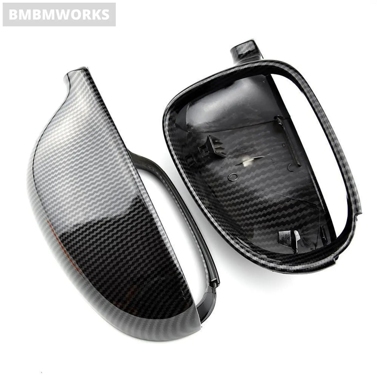 2Pcs Mirror Cover Rearview Side Cap Vw Volkswagen Passat B6 R36 Golf 5 Jetta Mk5