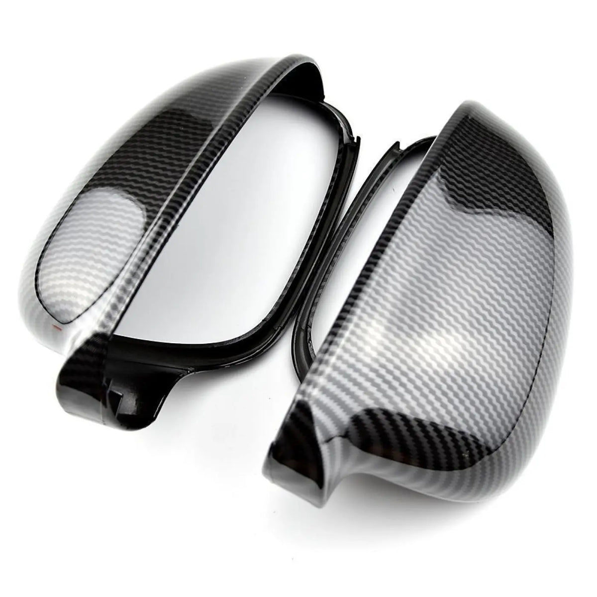 2Pcs Mirror Cover Rearview Side Cap Vw Volkswagen Passat B6 R36 Golf 5 Jetta Mk5