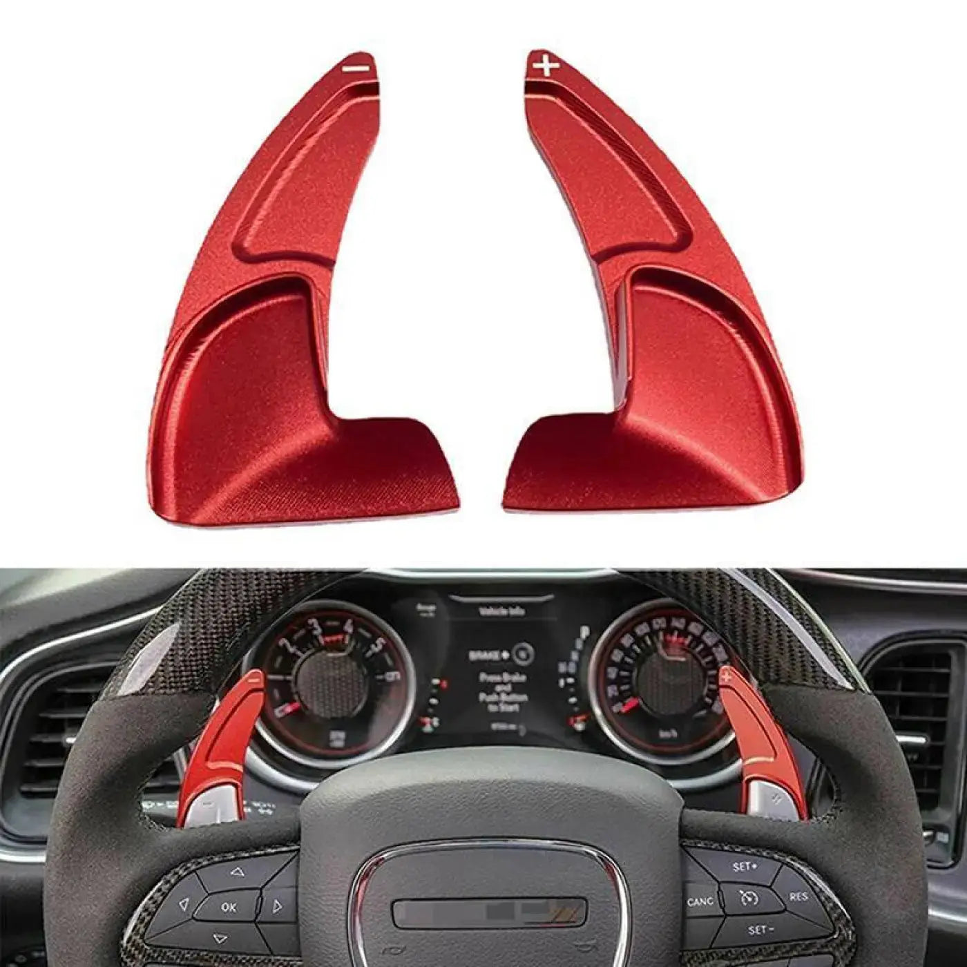2Pcs/Pair Steering Wheel Shift Paddle Dodge Charger Challenger Durango Jeep