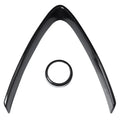 2Pcs Plastic Front Grill Decoration Frame Trim Alfa Romeo Stelvio 2017-2018
