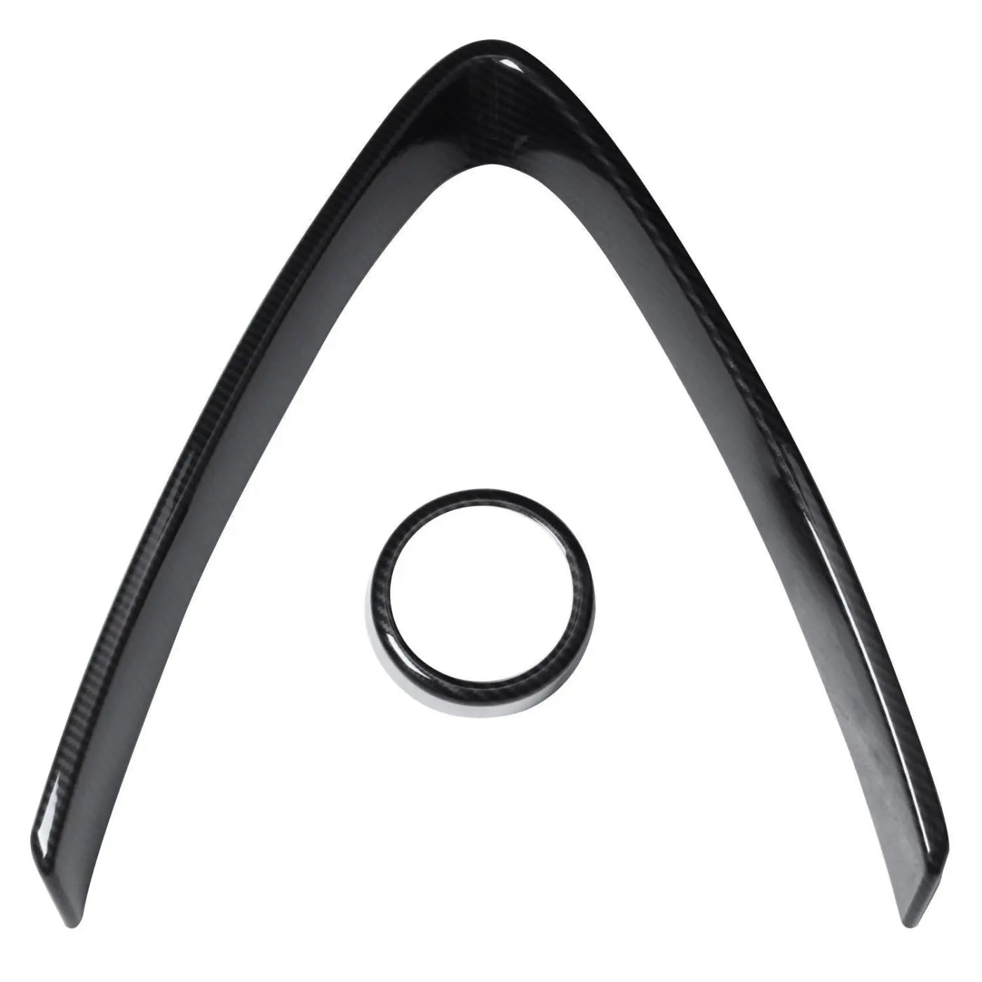 2Pcs Plastic Front Grill Decoration Frame Trim Alfa Romeo Stelvio 2017-2018