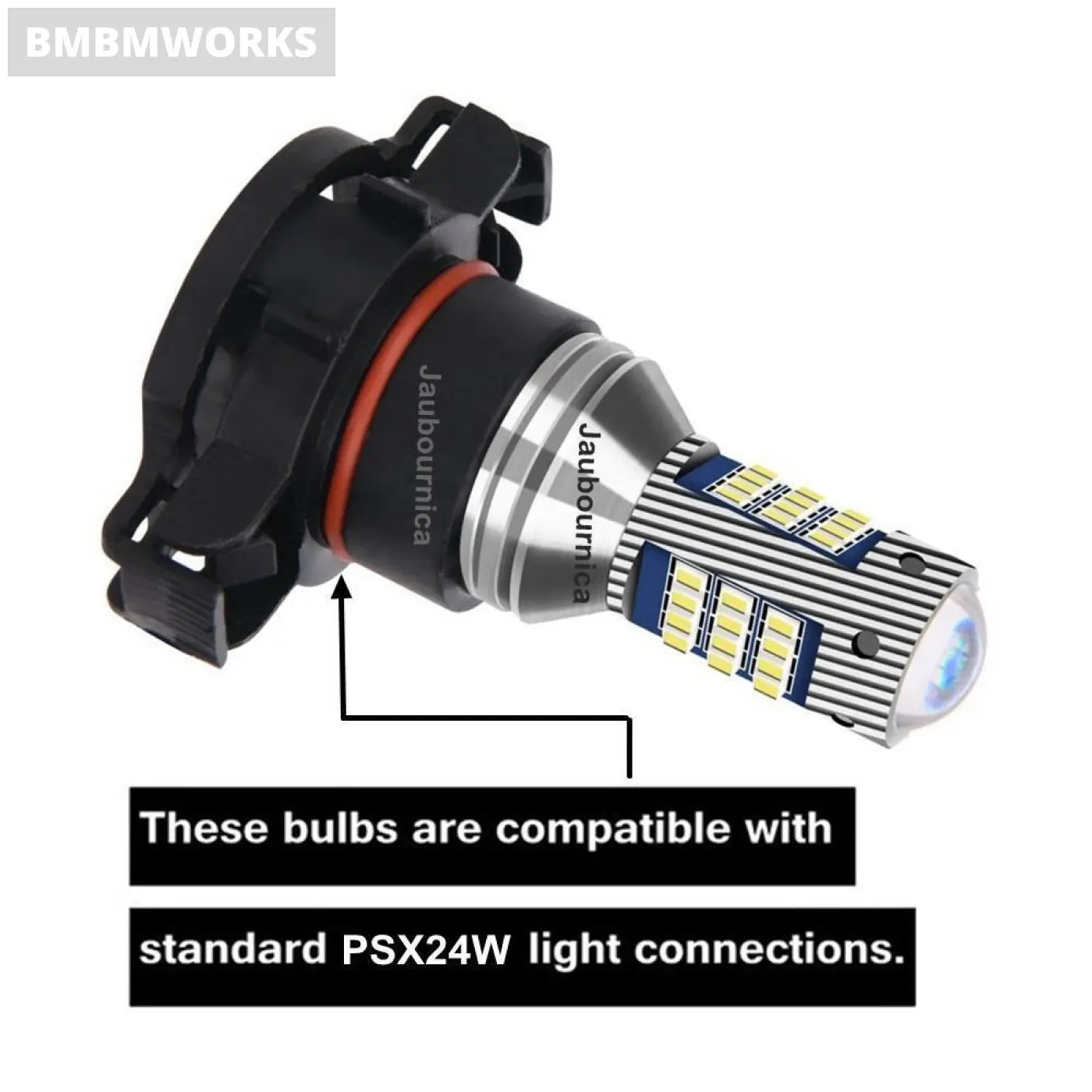 2Pcs Psx24W Super Bright 2016 Led Bulbs Jeep Compass 2017-2019 6000K White 12V