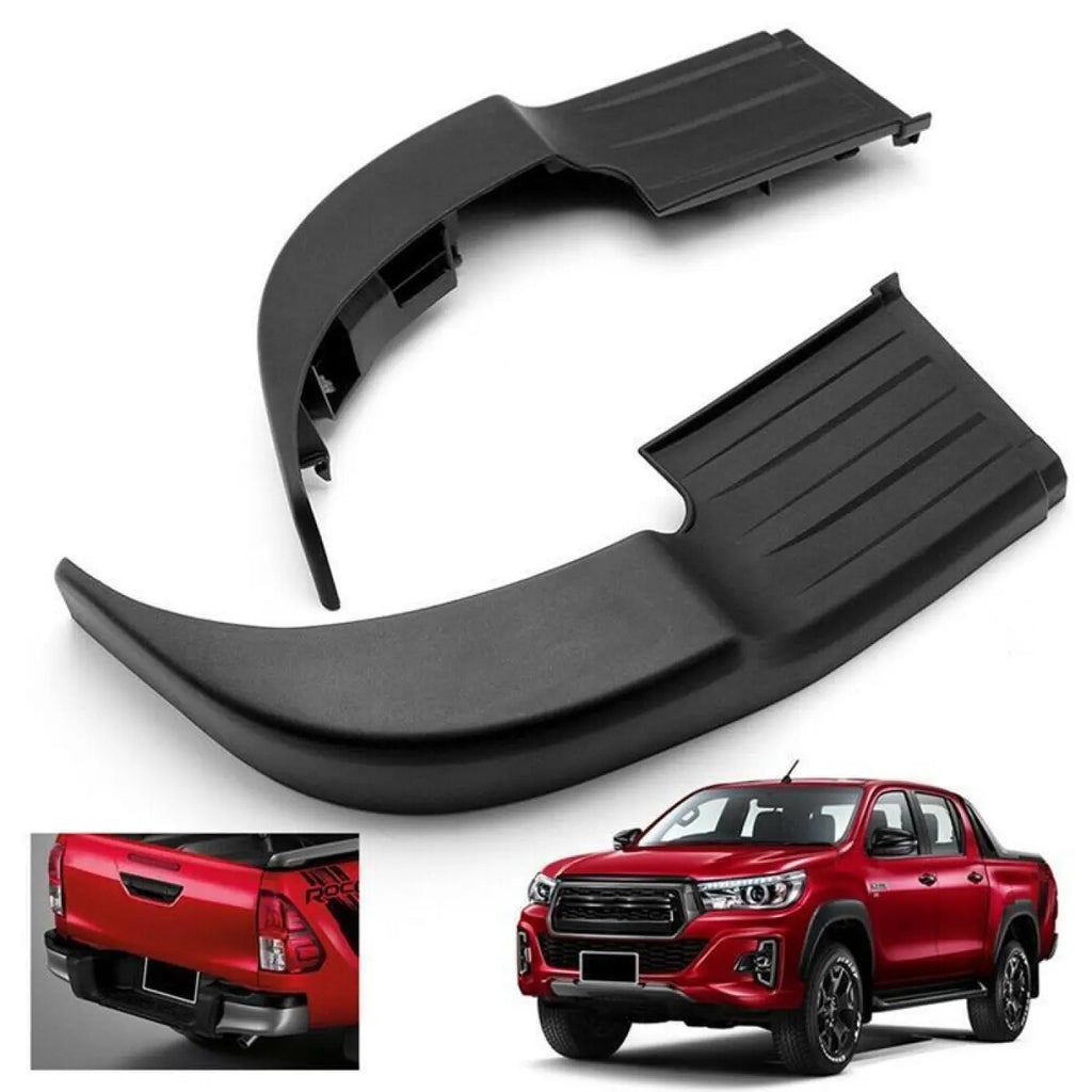 2Pcs Rear Bumper Step Plate Toyota Hilux Revo Rocco 2015 -2019