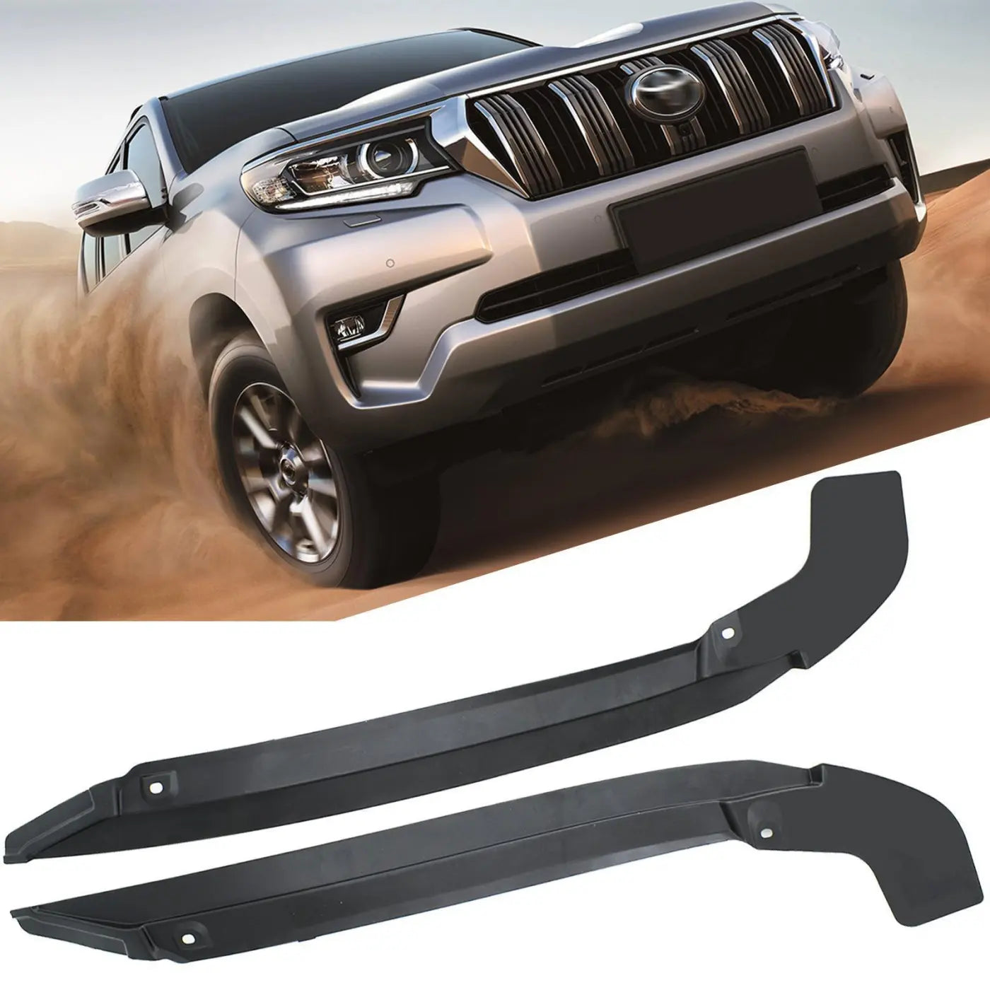 2Pcs Rear Fender Liner Splash Guard Mud Flap Mudflaps Toyota Land Cruiser Prado