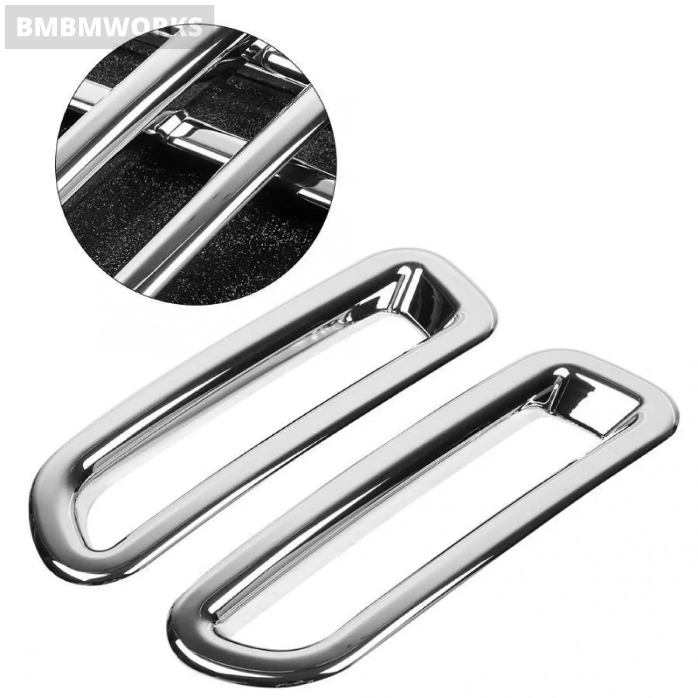 2Pcs Rear Fog Light Lamp Cover Trim Frame Moulding Suzuki Vitara 2016 2017 2018