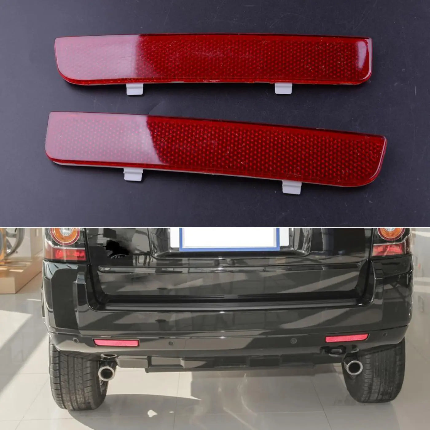 2Pcs Rear Left Right Bumper Red Reflector Land Rover Range L322 Freelander