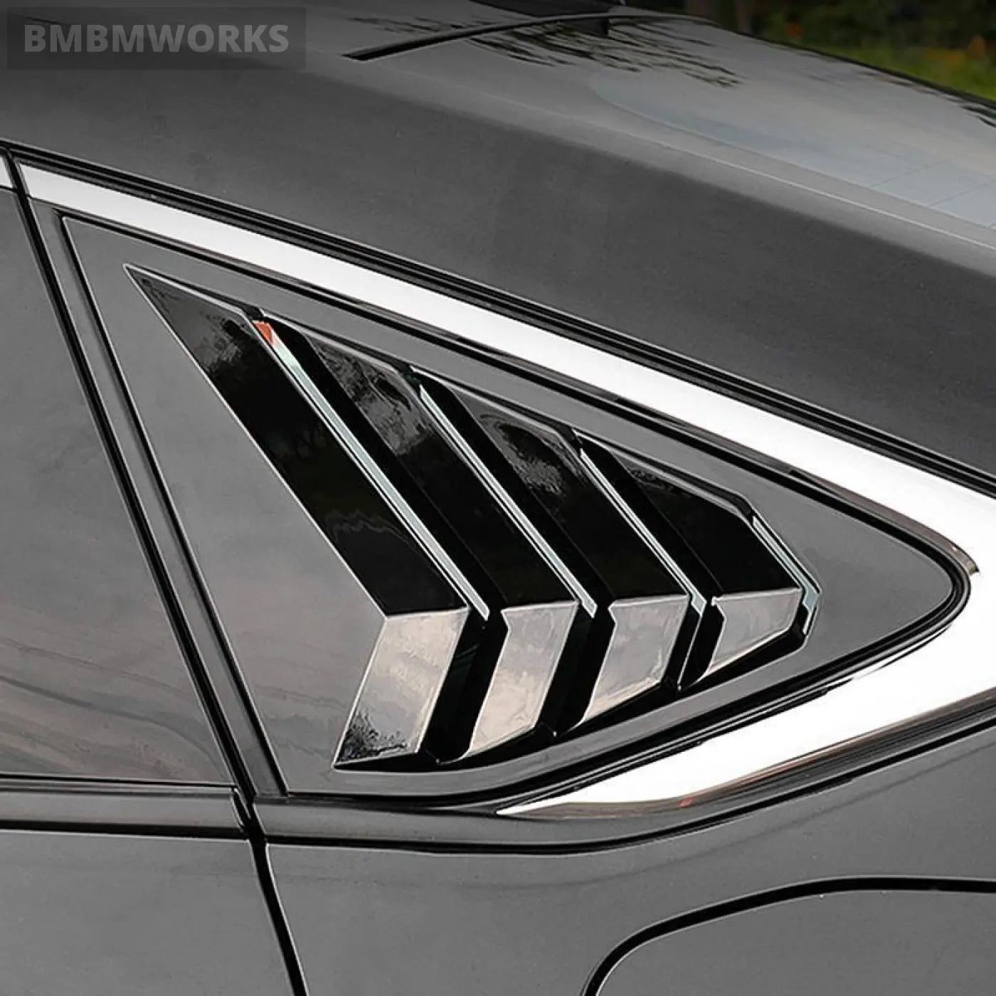 2Pcs Rear Window Scoop Louver Shutter Sticker Cover Honda Accord 2023