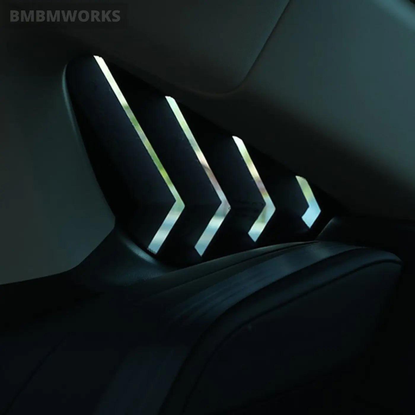 2Pcs Rear Window Scoop Louver Shutter Sticker Cover Honda Accord 2023