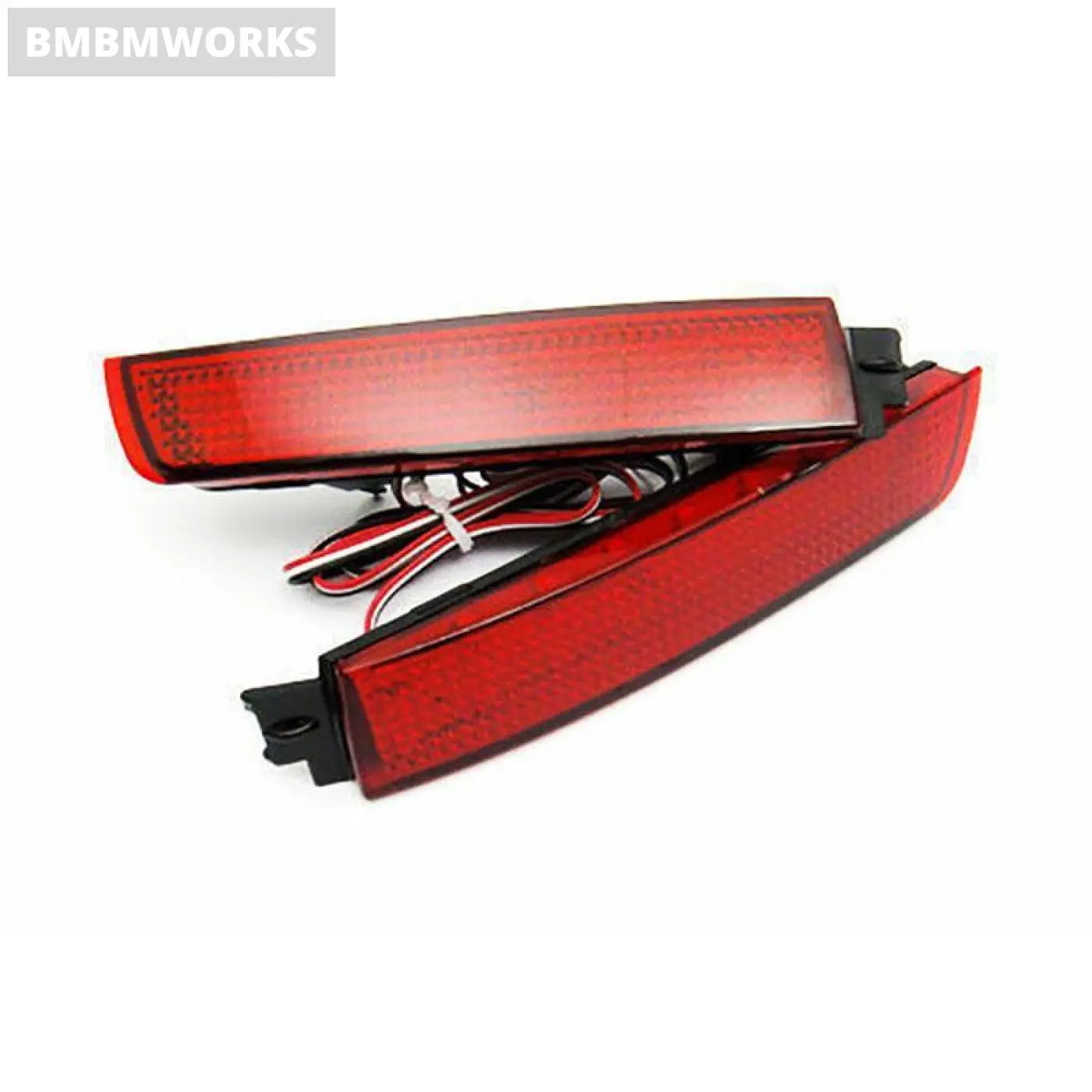 2Pcs Red Lens Rear Bumper Reflector Lamp For Nissan Juke Murano Quest Sentra