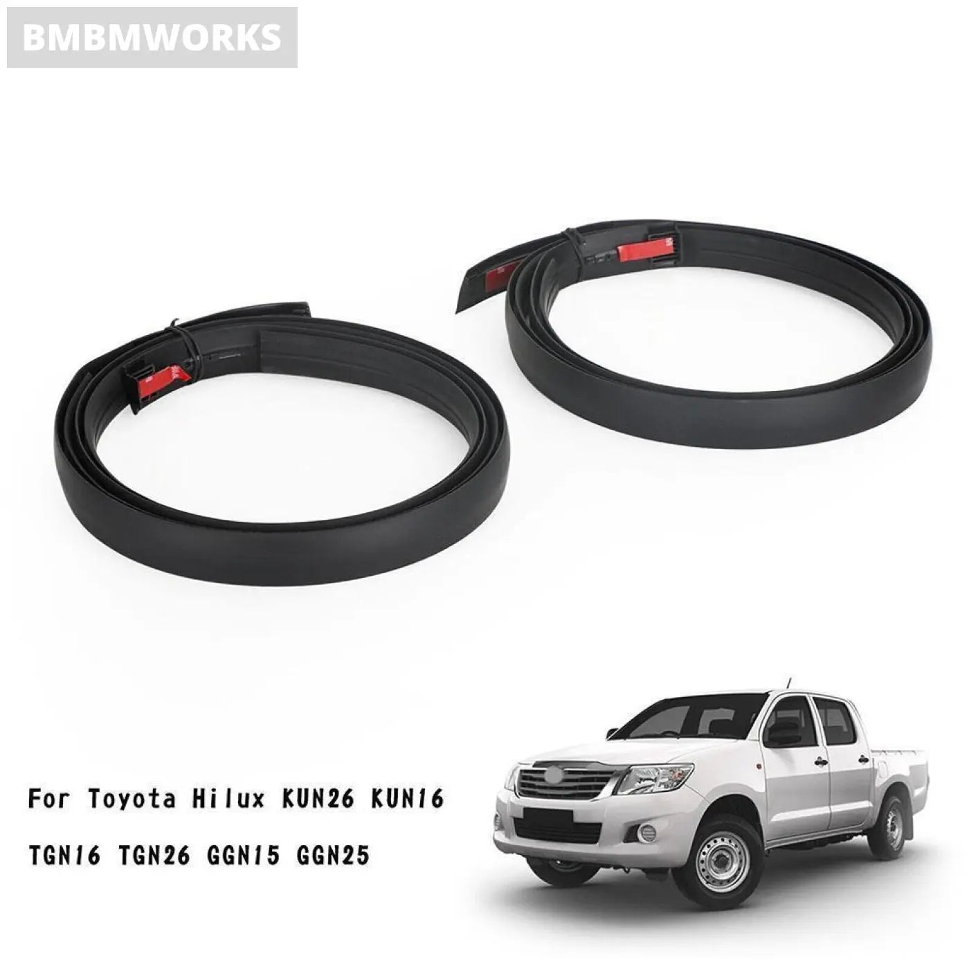 2Pcs Roof Moulding Trim Seal Rubber Toyota Hilux Kun26 Kun16 Tgn16 Tgn26 Ggn15