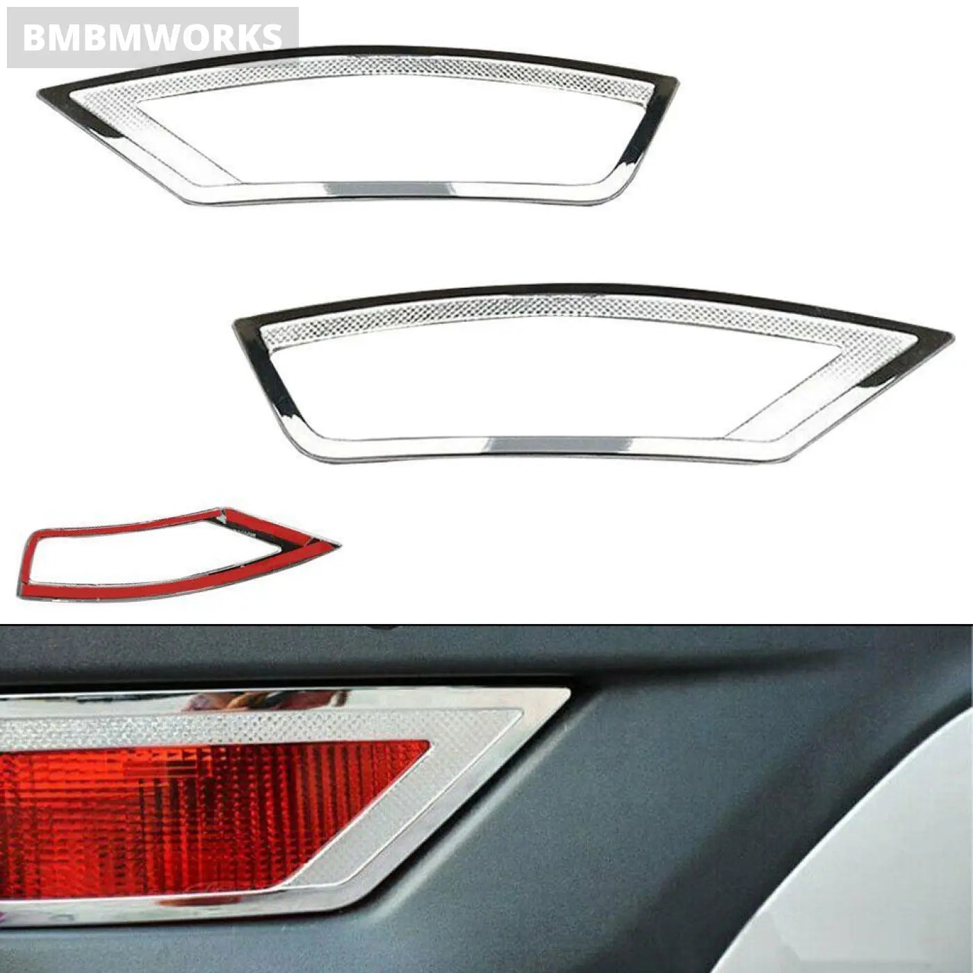 2Pcs/Set Rear Fog Light Cover Trim Ford Escape/Kuga 2013-2019 Ecosport 2013