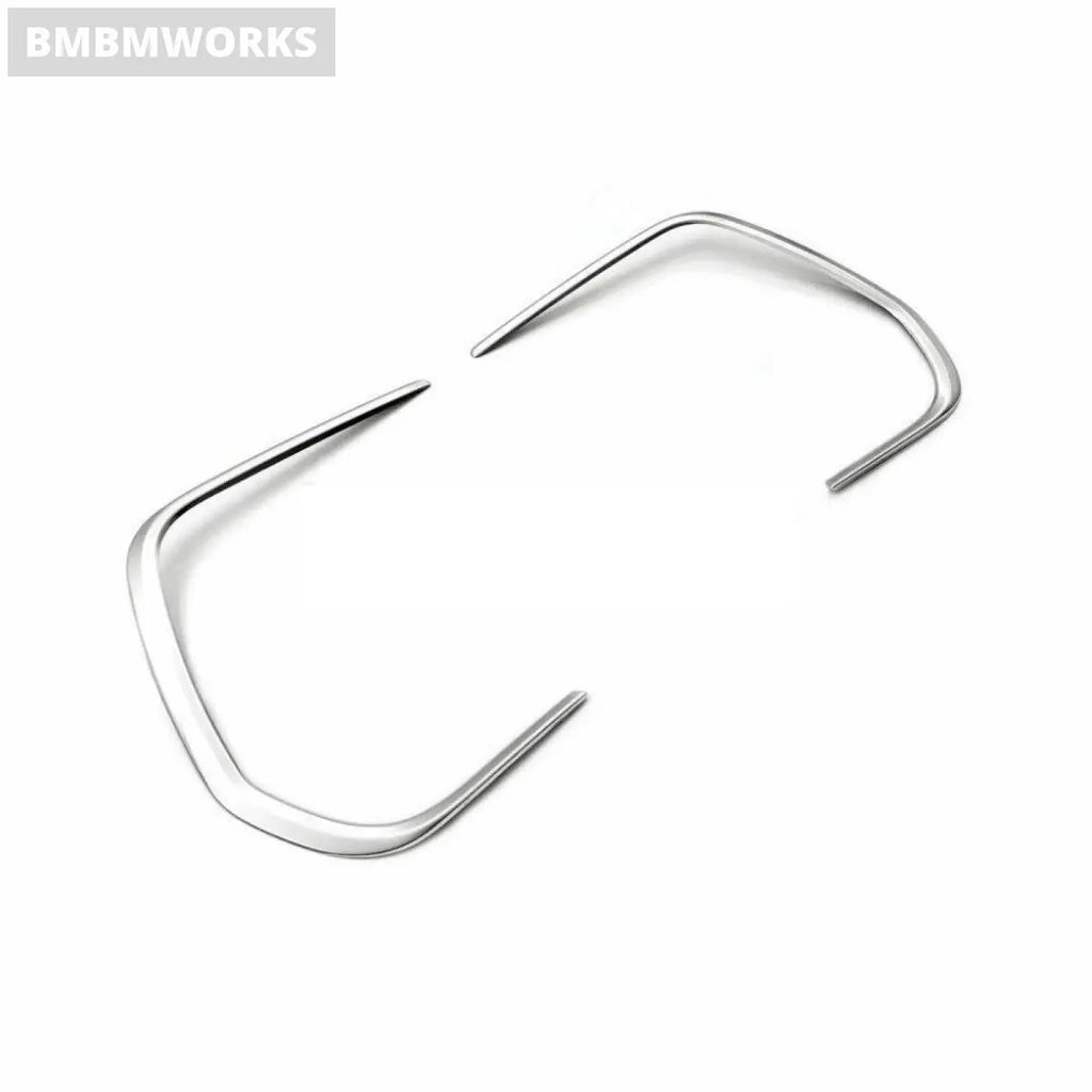 2Pcs Stainless Steel Chrome Fog Frame Volkswagen Tiguan Mk2 2020-2021 Stickers