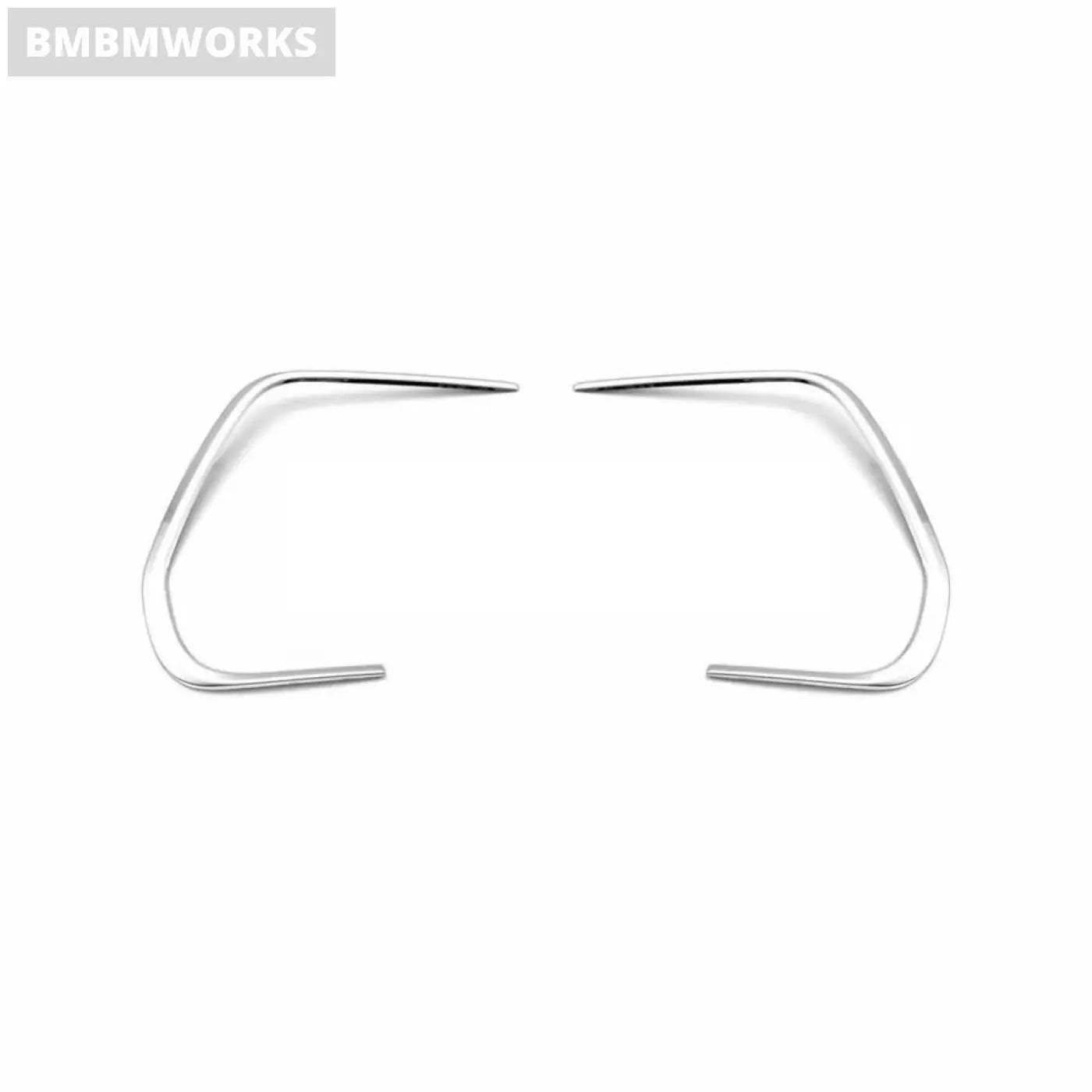 2Pcs Stainless Steel Chrome Fog Frame Volkswagen Tiguan Mk2 2020-2021 Stickers