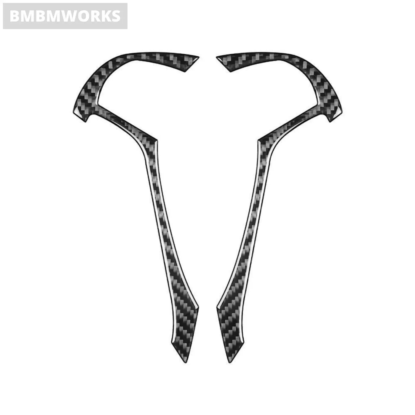 2Pcs Steering Wheel Buttons Carbon Fiber Trim Sticker Acura Tl 09-14