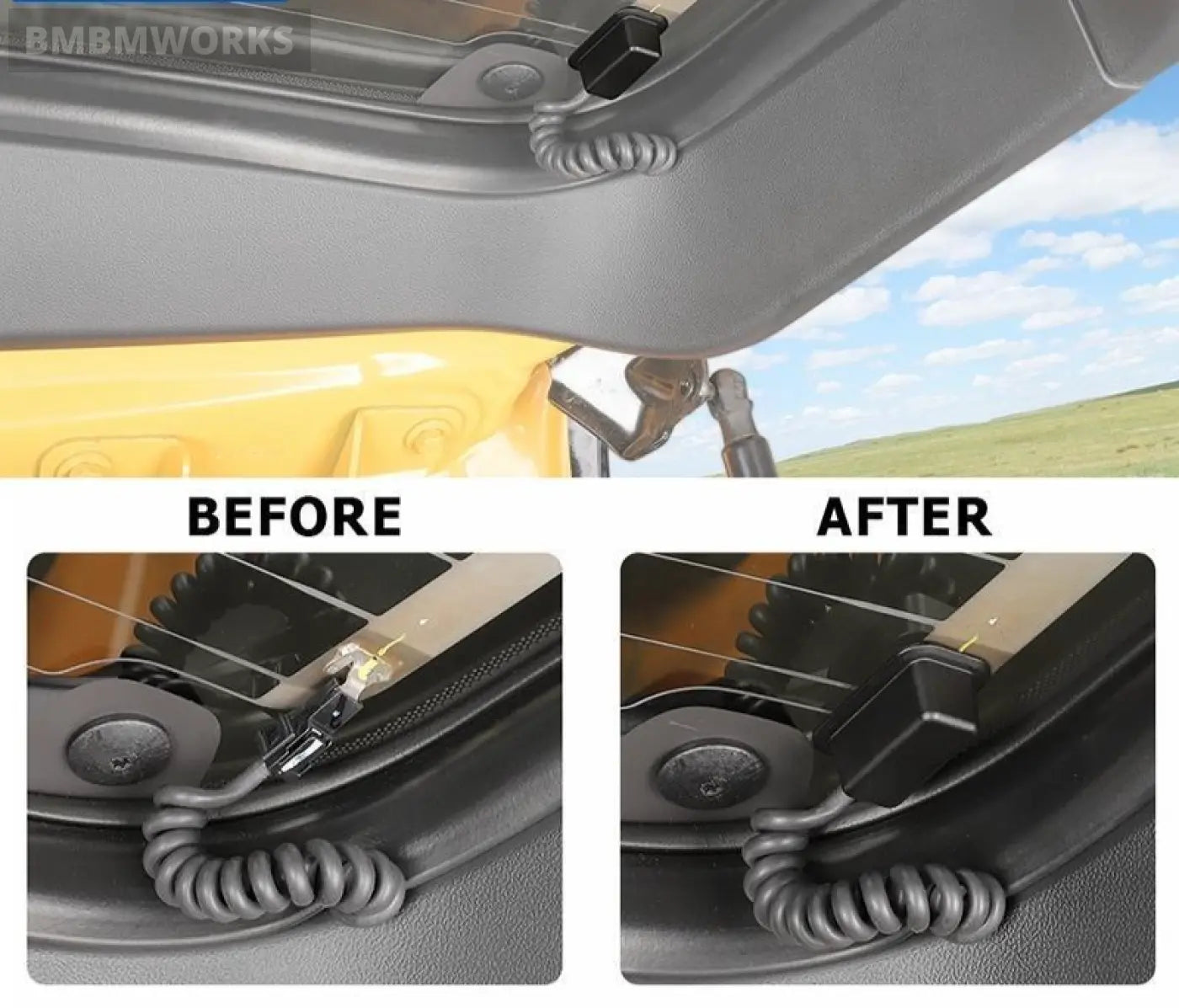 2Pcs Tailgate Heater Wire Protection Cover Ford Bronco Sport 2021 2022 2023