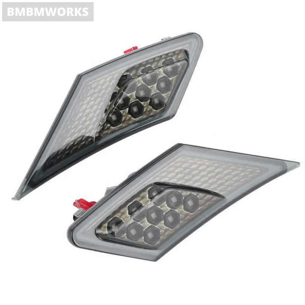 2Pcs Turn Signal Leaf Lights Smoked Lens Scion Fr‑S/Subaru Brz/Gt86 2013‑2020