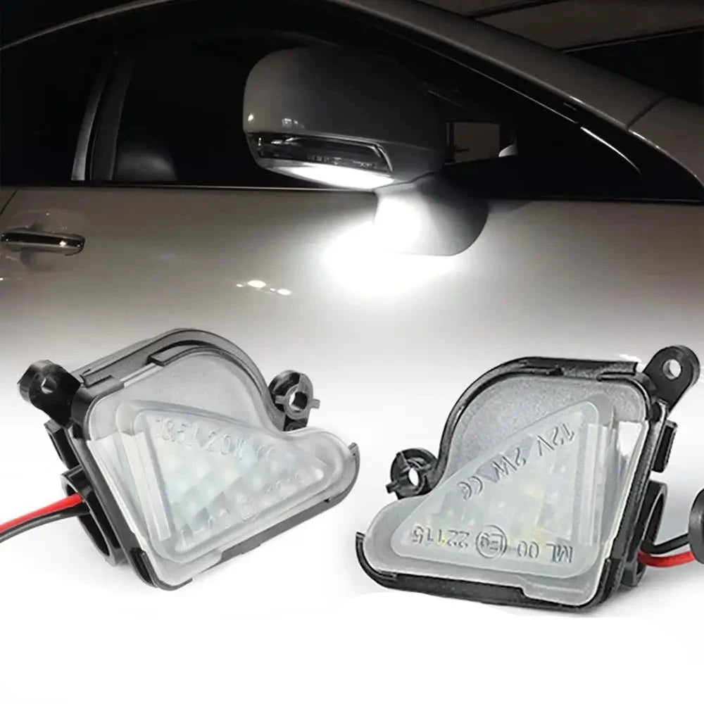 2Pcs White Led Under Side Mirror Light Puddle Lamps Skoda Octavia 3 5E 2 1Z