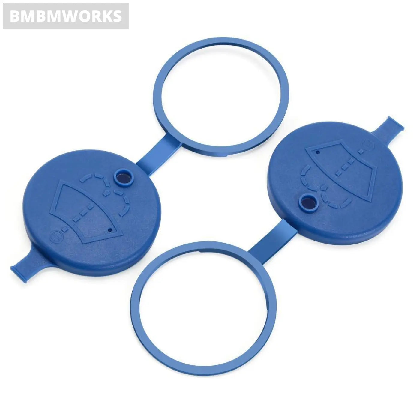 2Pcs Windshield Wiper Washer Fluid Reservoir Lid Cover Alfa Romeo Giulietta 159