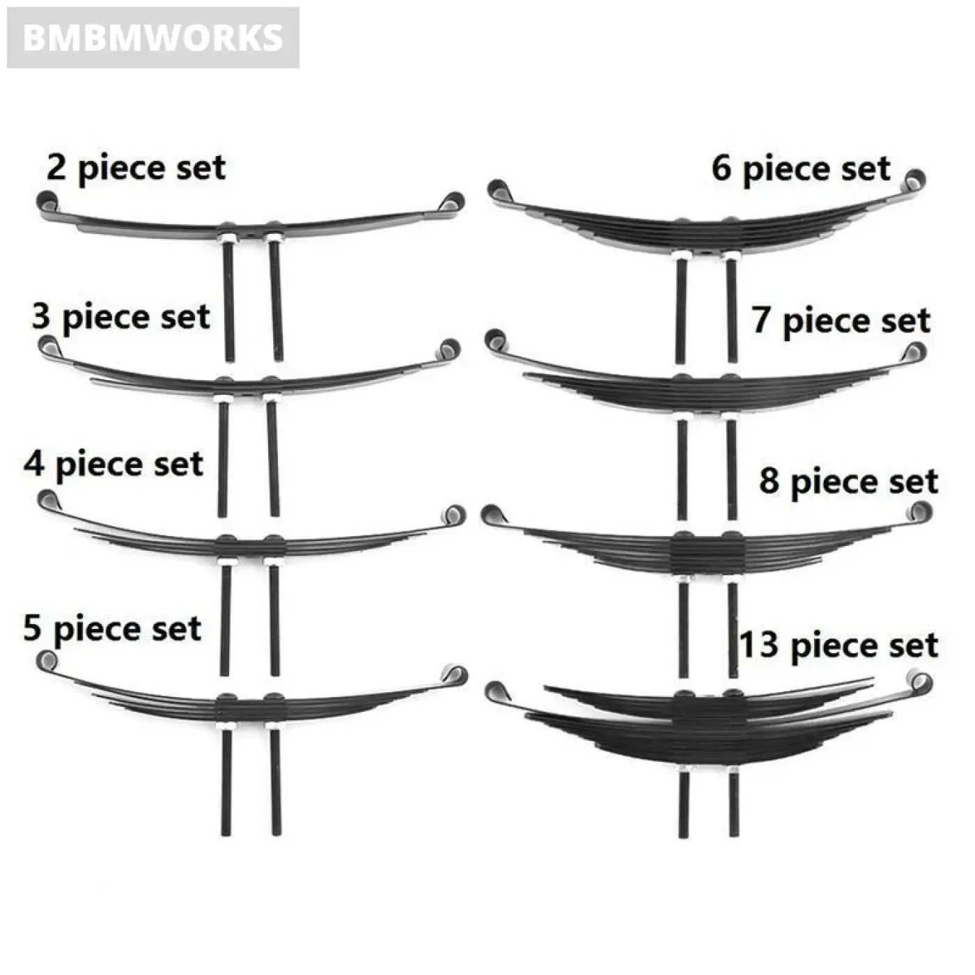 2Set Steel Leaf Springs Claas 1/14 Tamiya Rc Tractor Trailer
