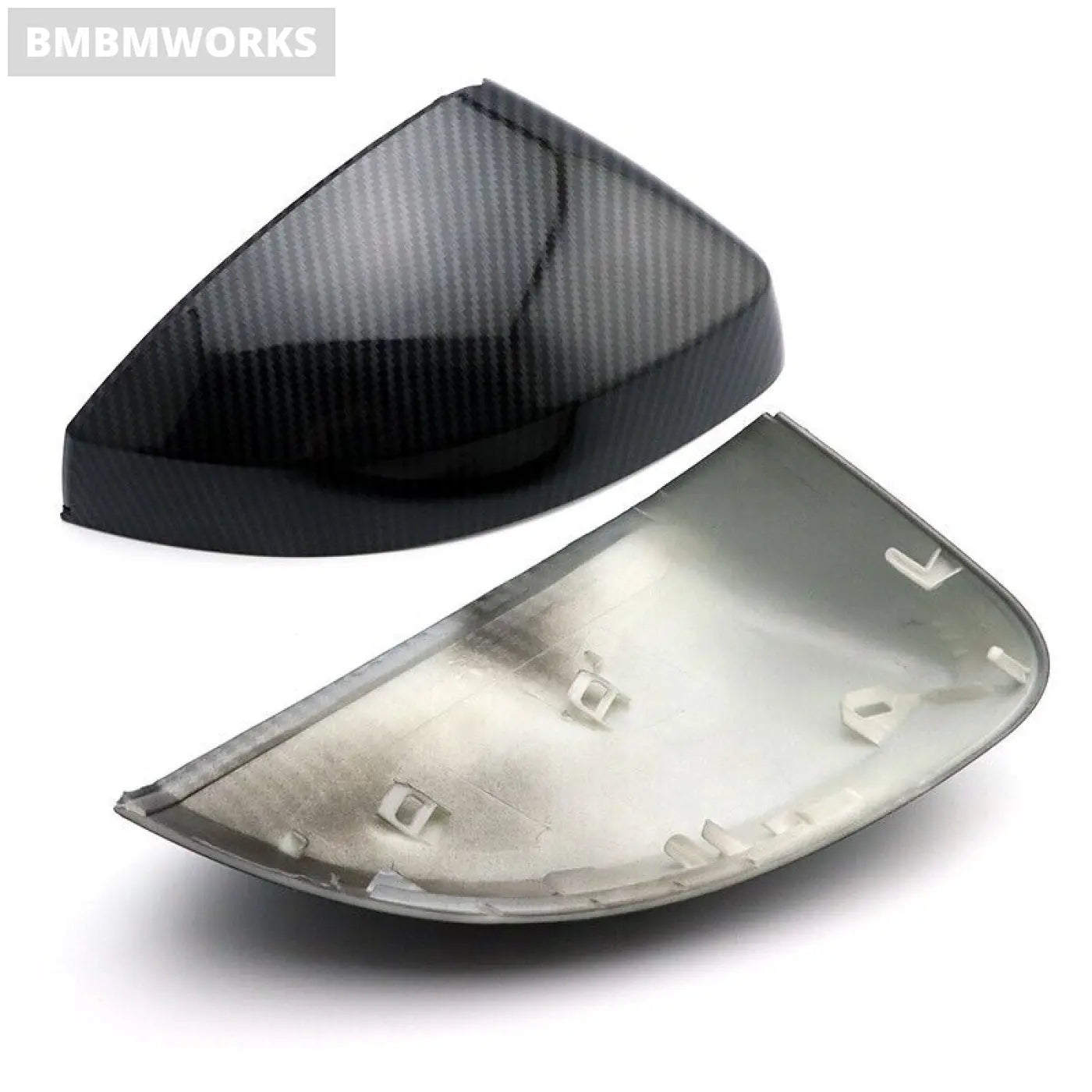 2X Audi A3 S3 8V Rs3 Carbon Fiber Pattern Mirror Caps