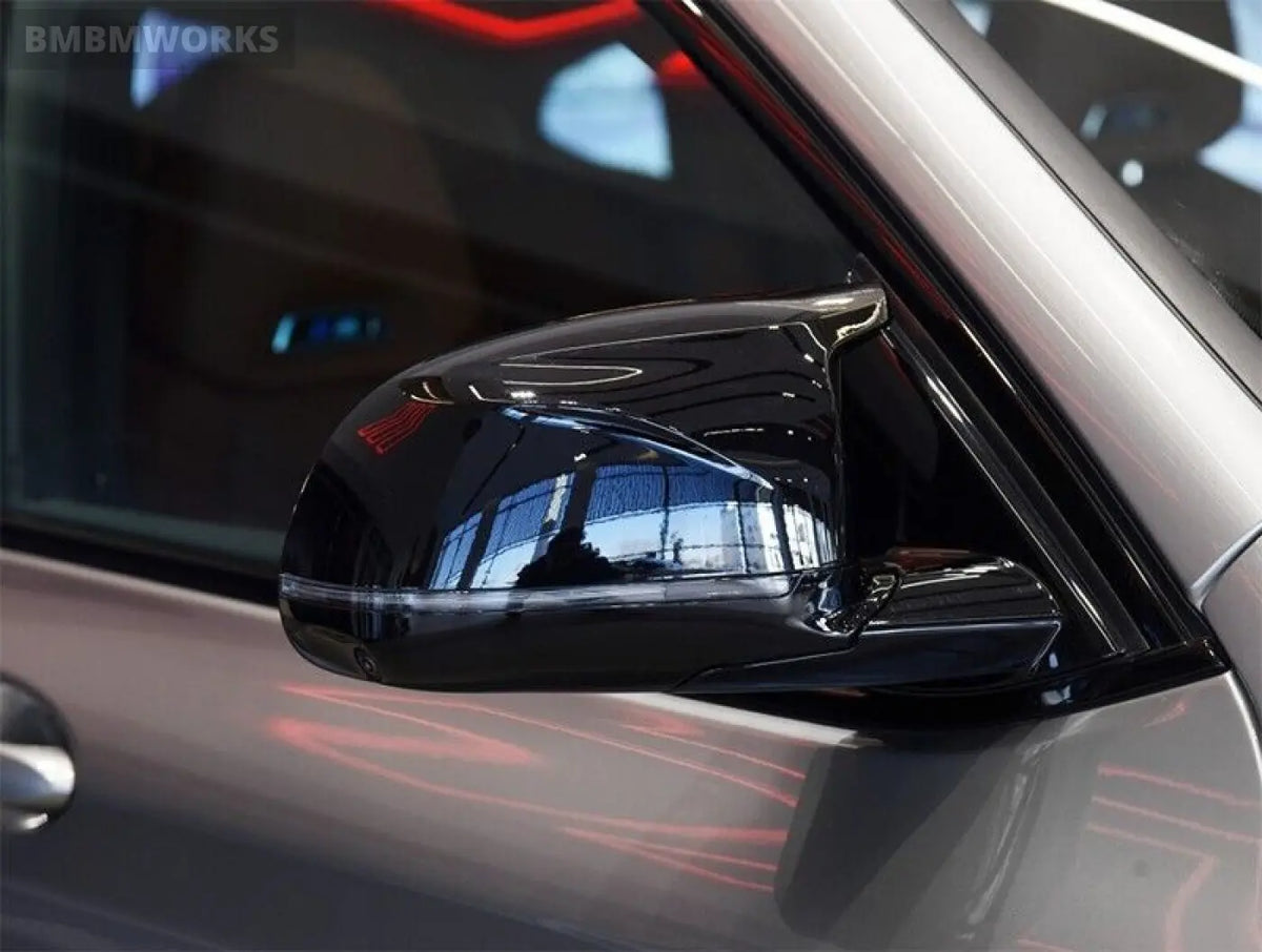 2X Black Side Rear View Mirror Covers Trim Bmw F25 X3 F26 X4 F15 X5 F16 X6