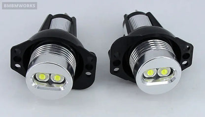 2X Bmw E90 E91 White Led Angel Eye Canbus Bulbs 2004-2008