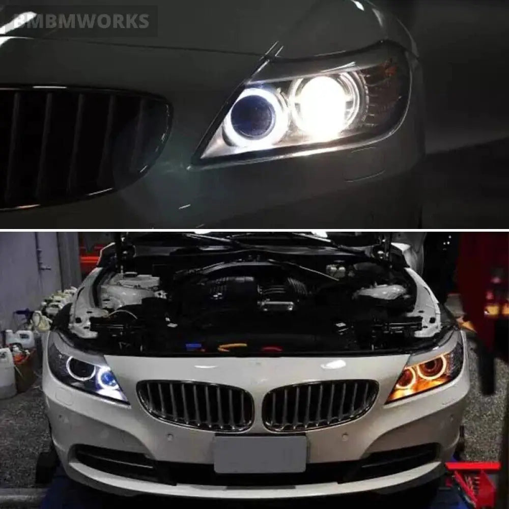 2X Bmw E90 E91 White Led Angel Eye Canbus Bulbs 2004-2008