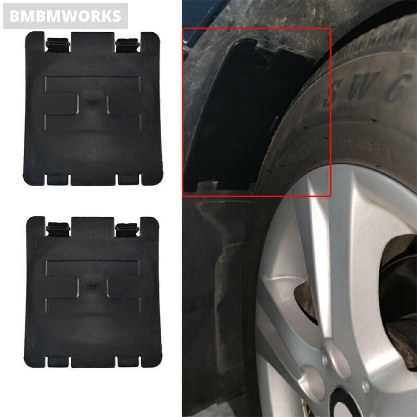 2X Bmw F30 F31 F32 F20 F22 Arch Liner Small Headlight Cover 51717260397