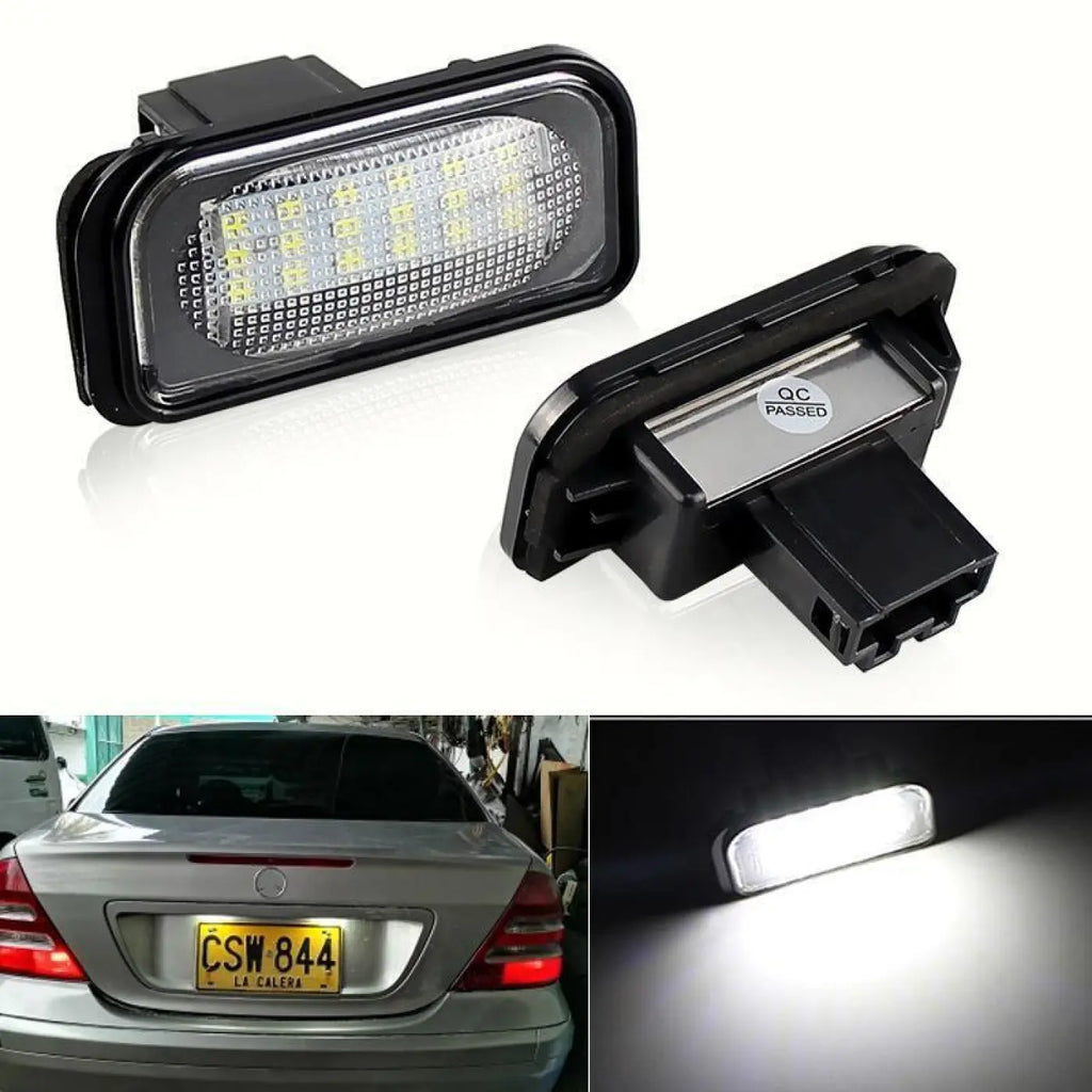 2X Canbus Led License Number Plate Light Mercedes Benz W203 R230 W209 C209 A209
