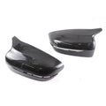 2X Carbon Fiber Pattern Side Mirror Cover Trim Bmw 3 4 5 7 8 G20 G21 G30 G11 G12