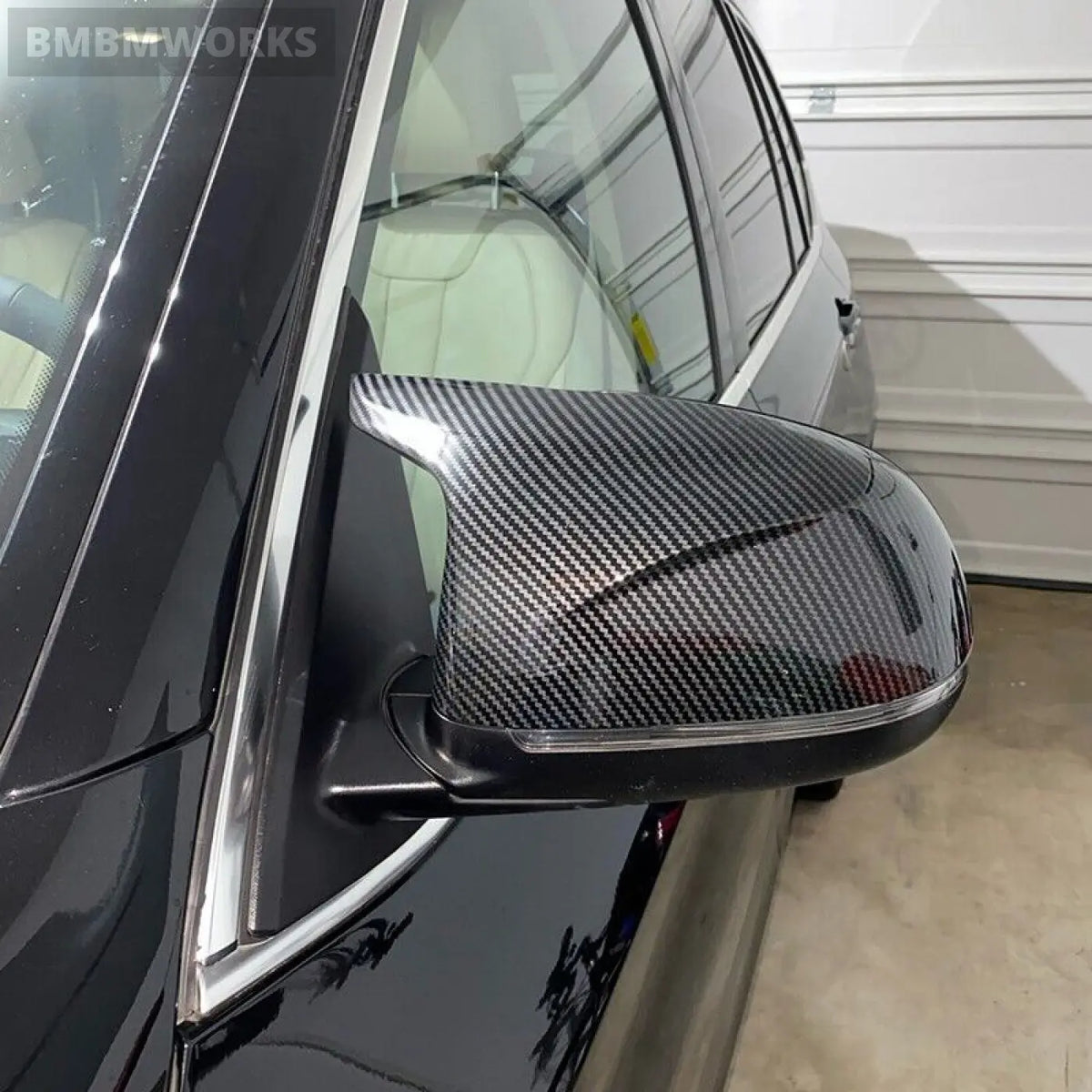 2X Carbon Side Rear View Mirror Covers Trim Bmw F25 X3 F26 X4 F15 X5 F16 X6