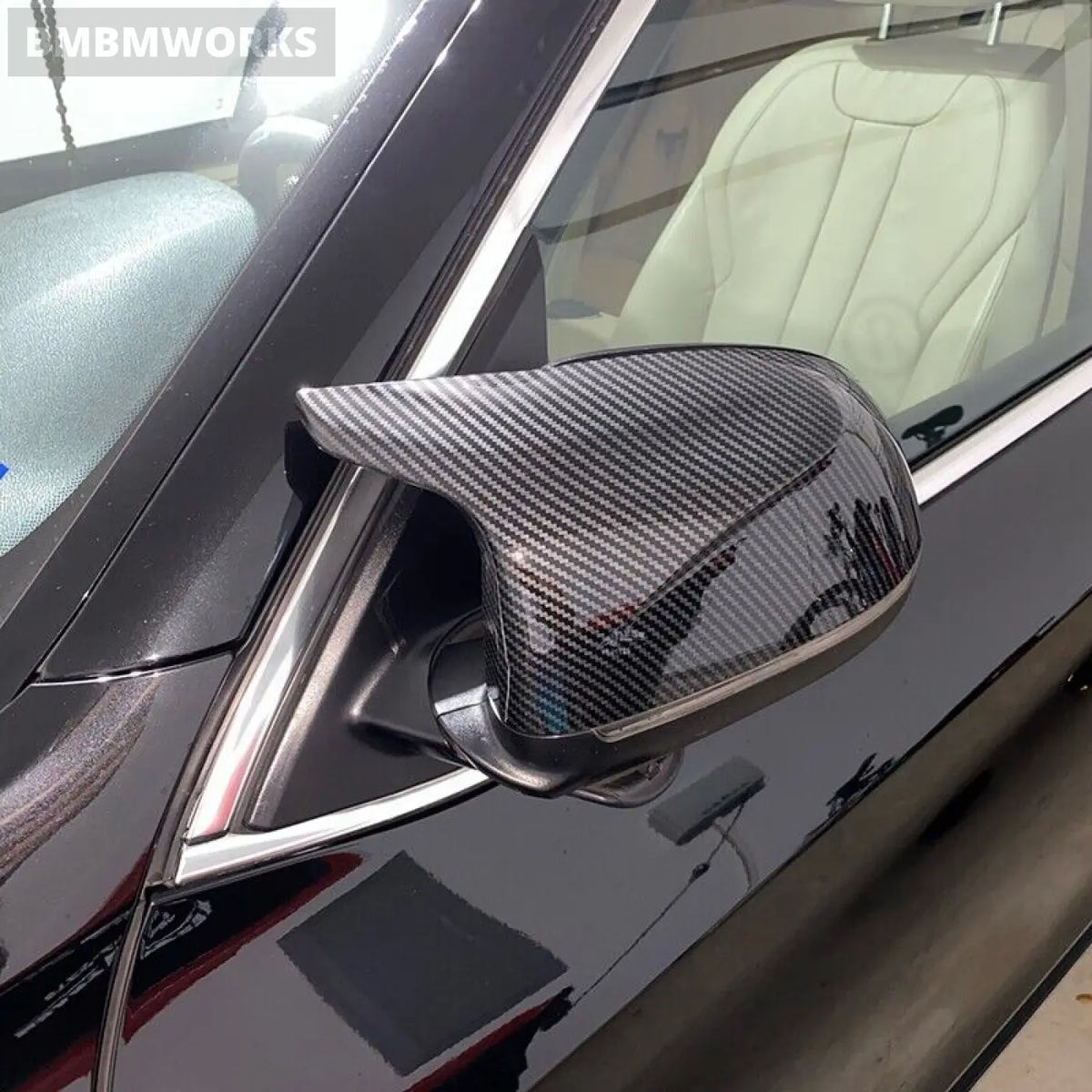 2X Carbon Side Rear View Mirror Covers Trim Bmw F25 X3 F26 X4 F15 X5 F16 X6