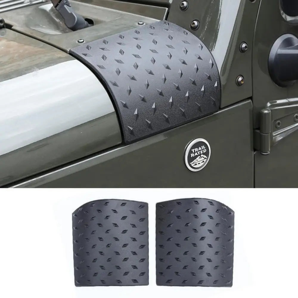 2X Cowl Body Armor Outer Hood Cover Jeep Wrangler Jk Rubicon Sahara