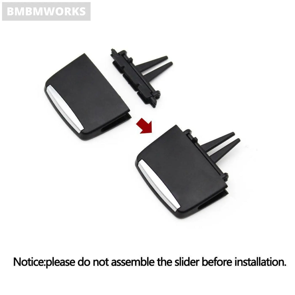 2X Front Air Ac Vent Grill Slider Clip Adjuster Tab Handle Bmw X5 X6 E70 E71 E72