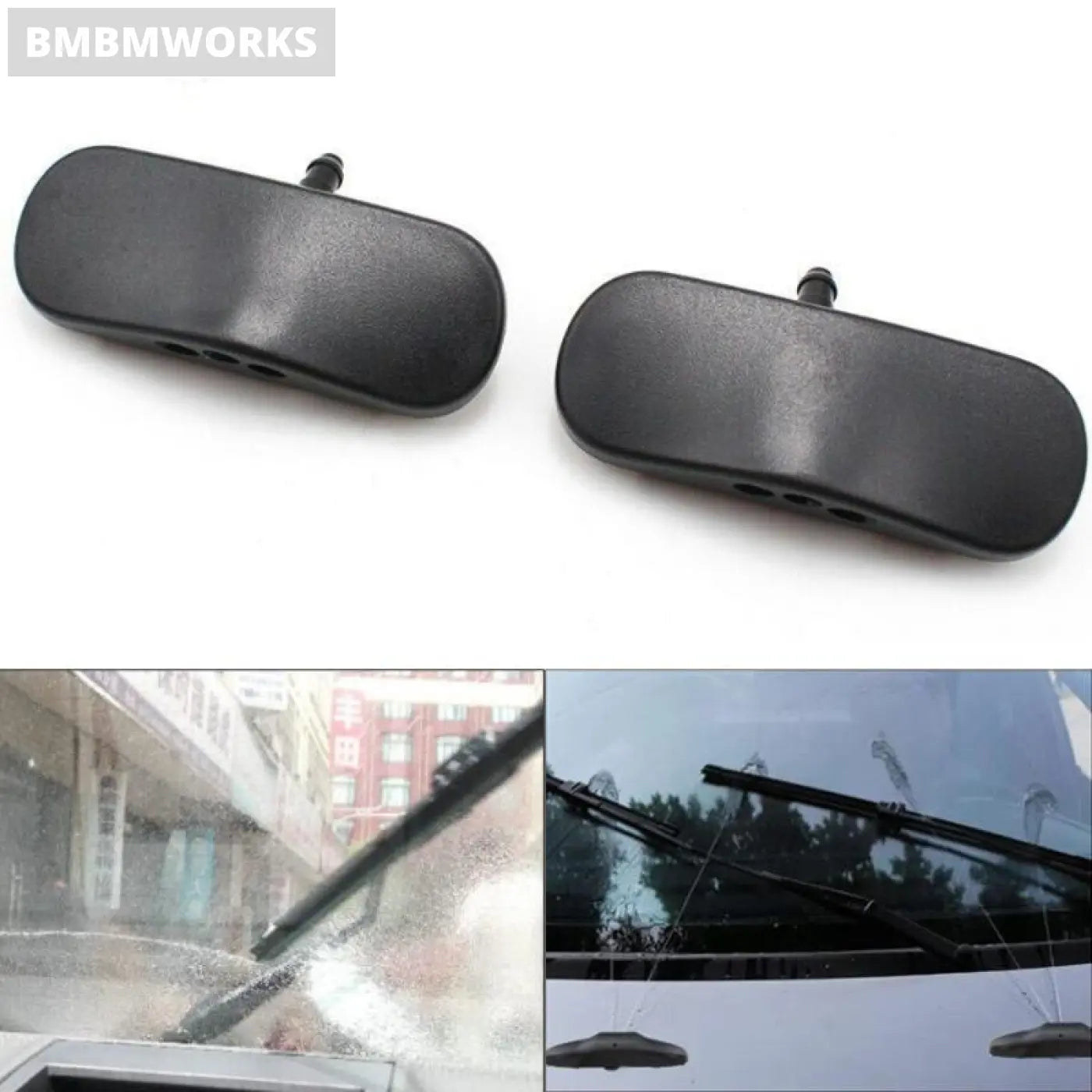 2X Front Windscreen Washer Spray Nozzle Jet Heated Audi A3 A4 Q3 Q5 Q7 A7 Tt