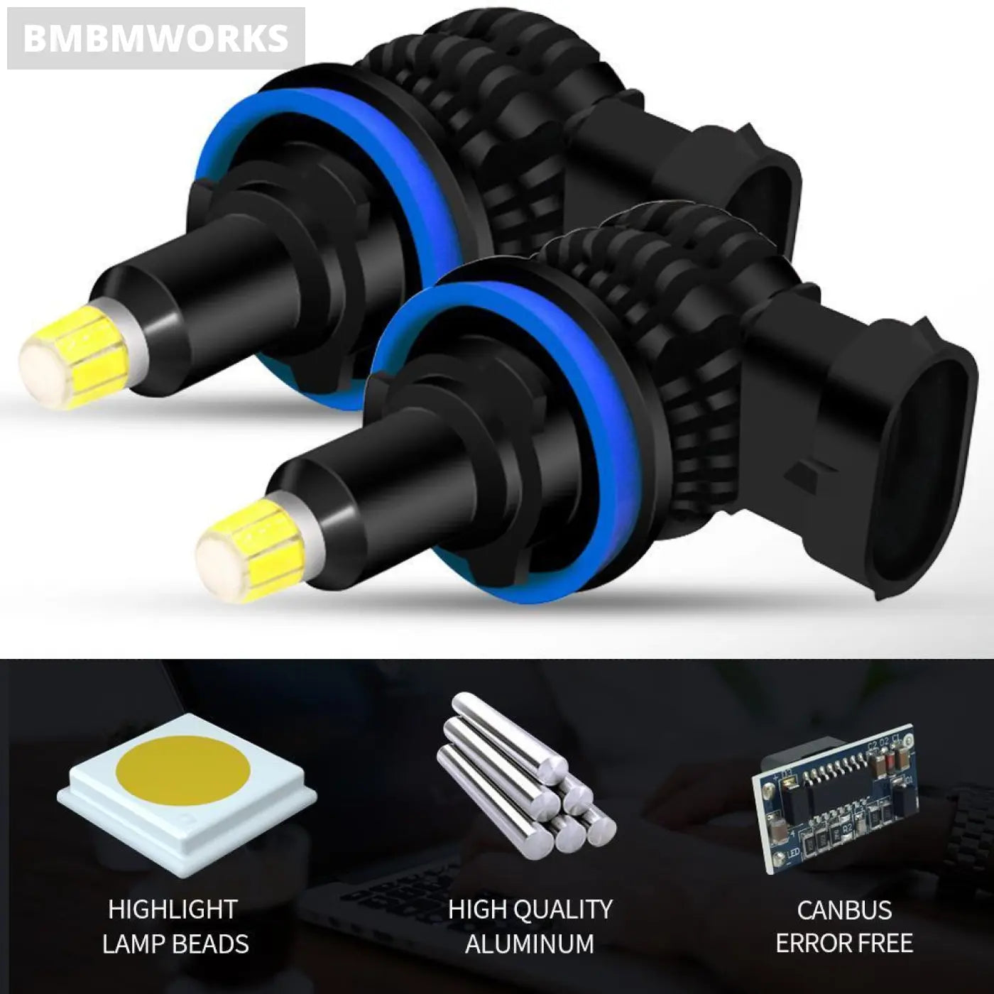 2X Led Fog Light Accessories Bulbs Lamps Suzuki Jimny Jb64 Jb74