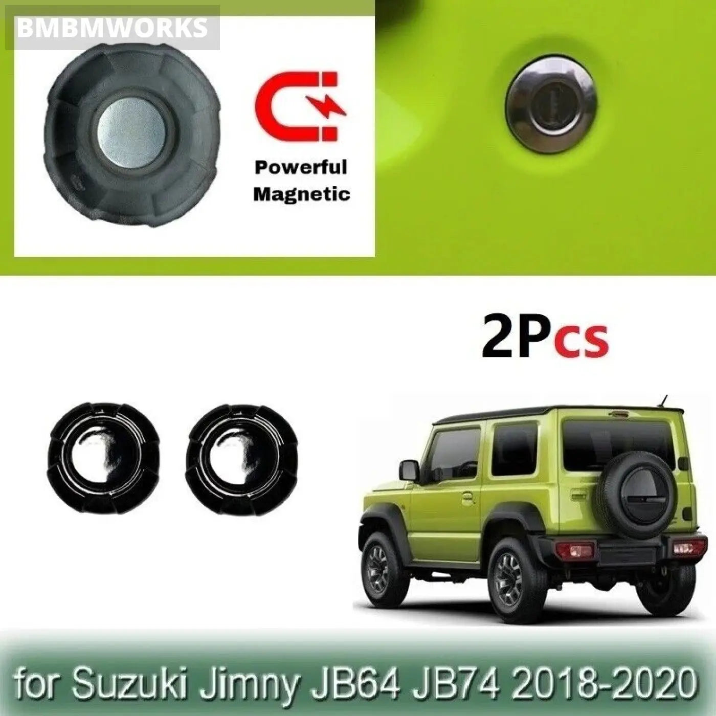 2X Magnetic Car Door Key Hole Cover Trim Lock Suzuki Jimny Jb64 Jb74