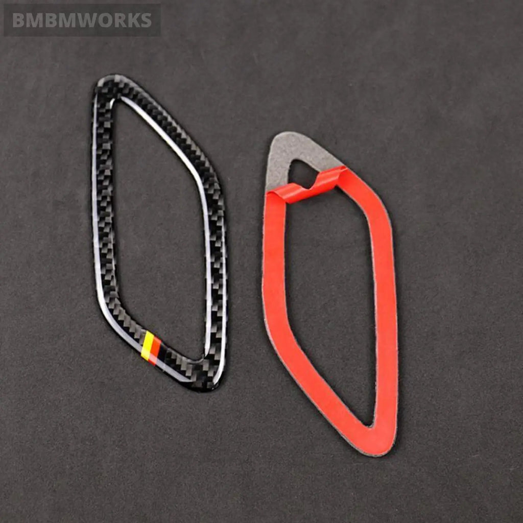 2X Mercedes Benz A Gla Cla W176 X156 C117 Carbon Fiber Dashboard Ac Vent Trim