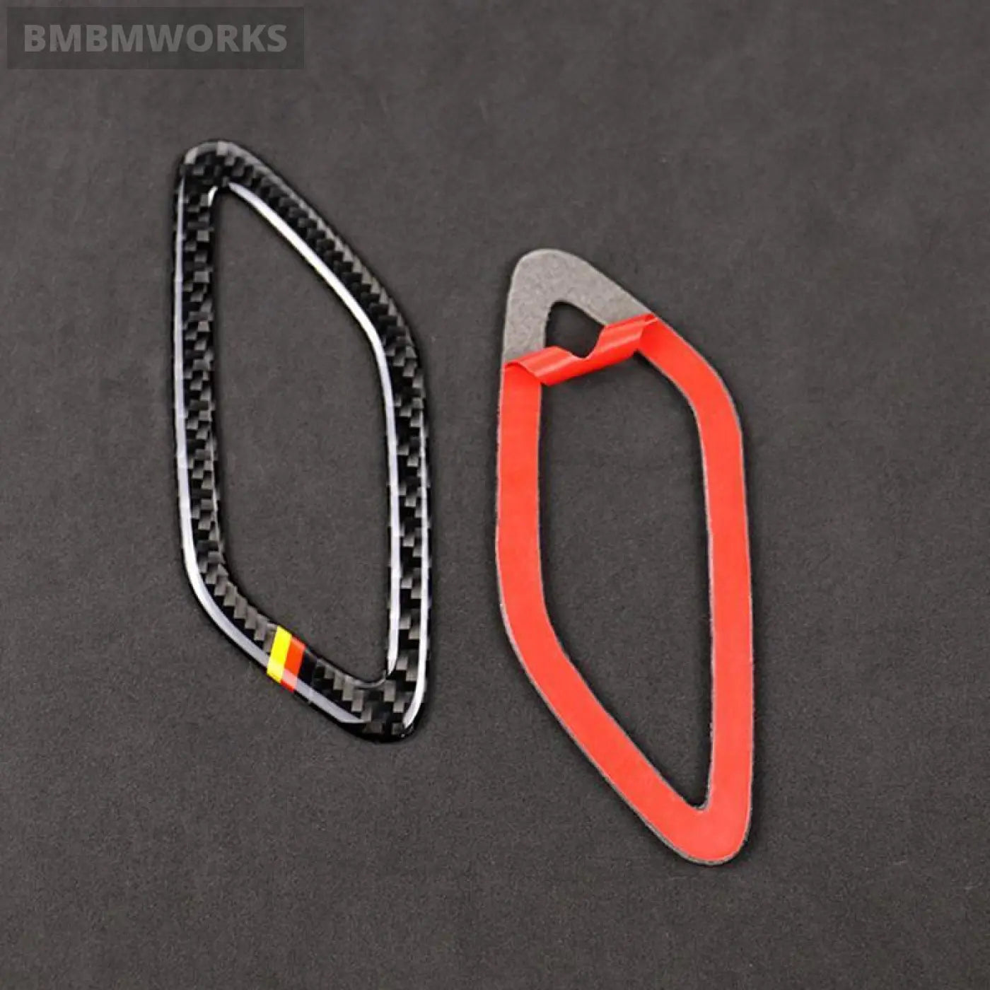 2X Mercedes Benz A Gla Cla W176 X156 C117 Carbon Fiber Dashboard Ac Vent Trim