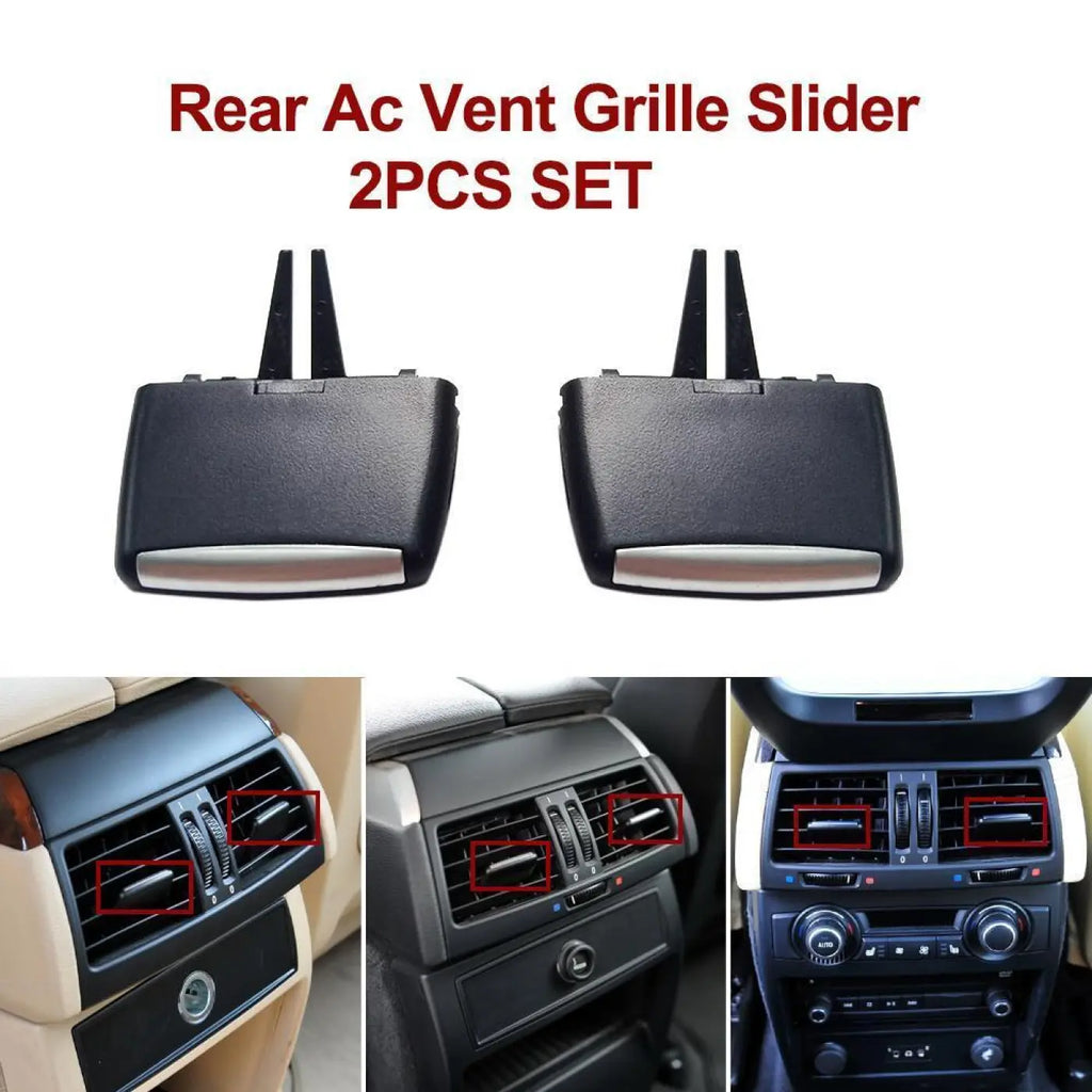 2X Rear Air Ac Vent Grille Slider Clip Adjuster Tab Handle Bmw X5 X6 E70 E71 E72
