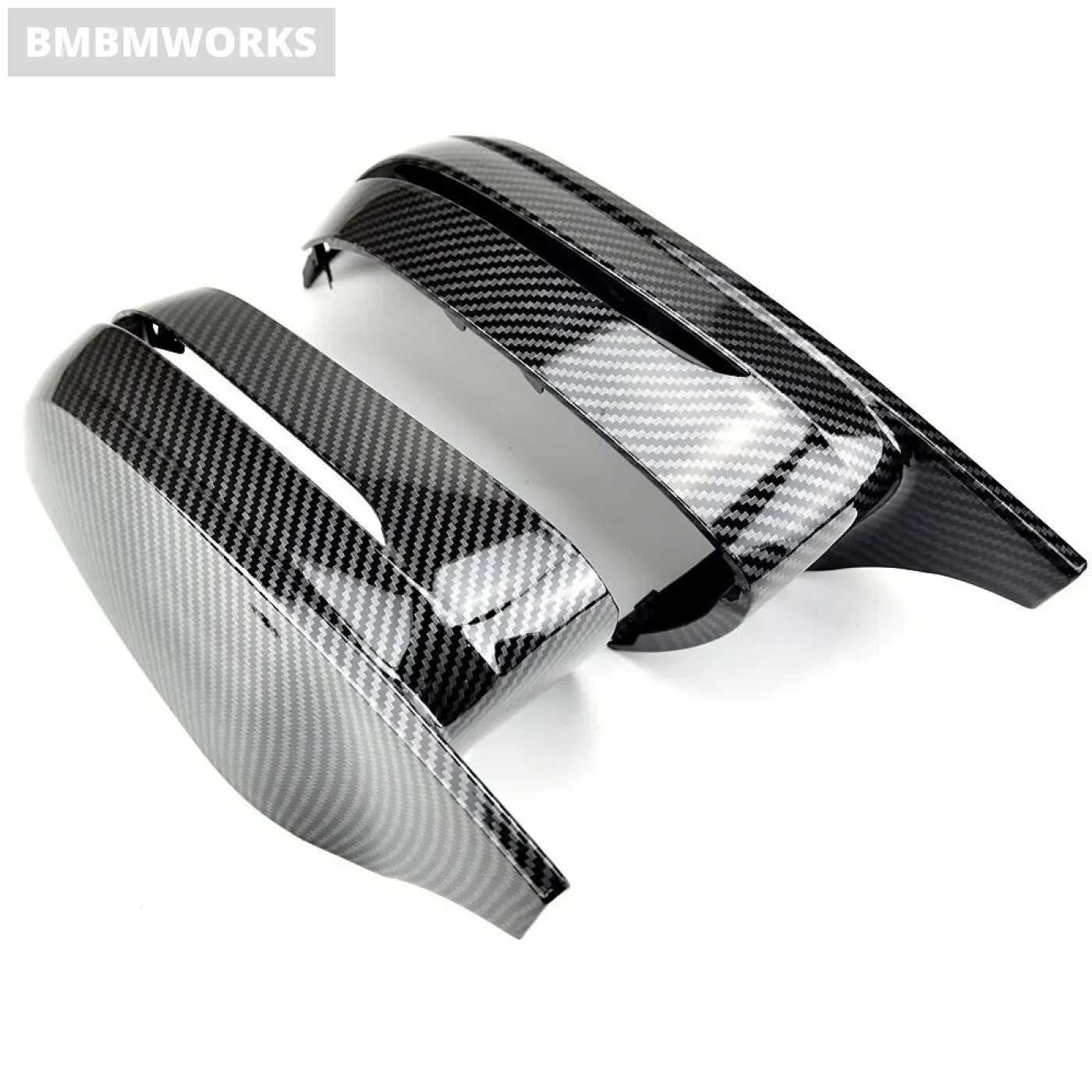 2X Rhd Carbon Fiber Look Mirror Cover Caps Bmw G20 G21 G30 G22 G23 G11 G12 G15