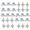 30 Pcs Holding Brackets Fixing Clips Planking White For Mercedes Sacco 190 W201
