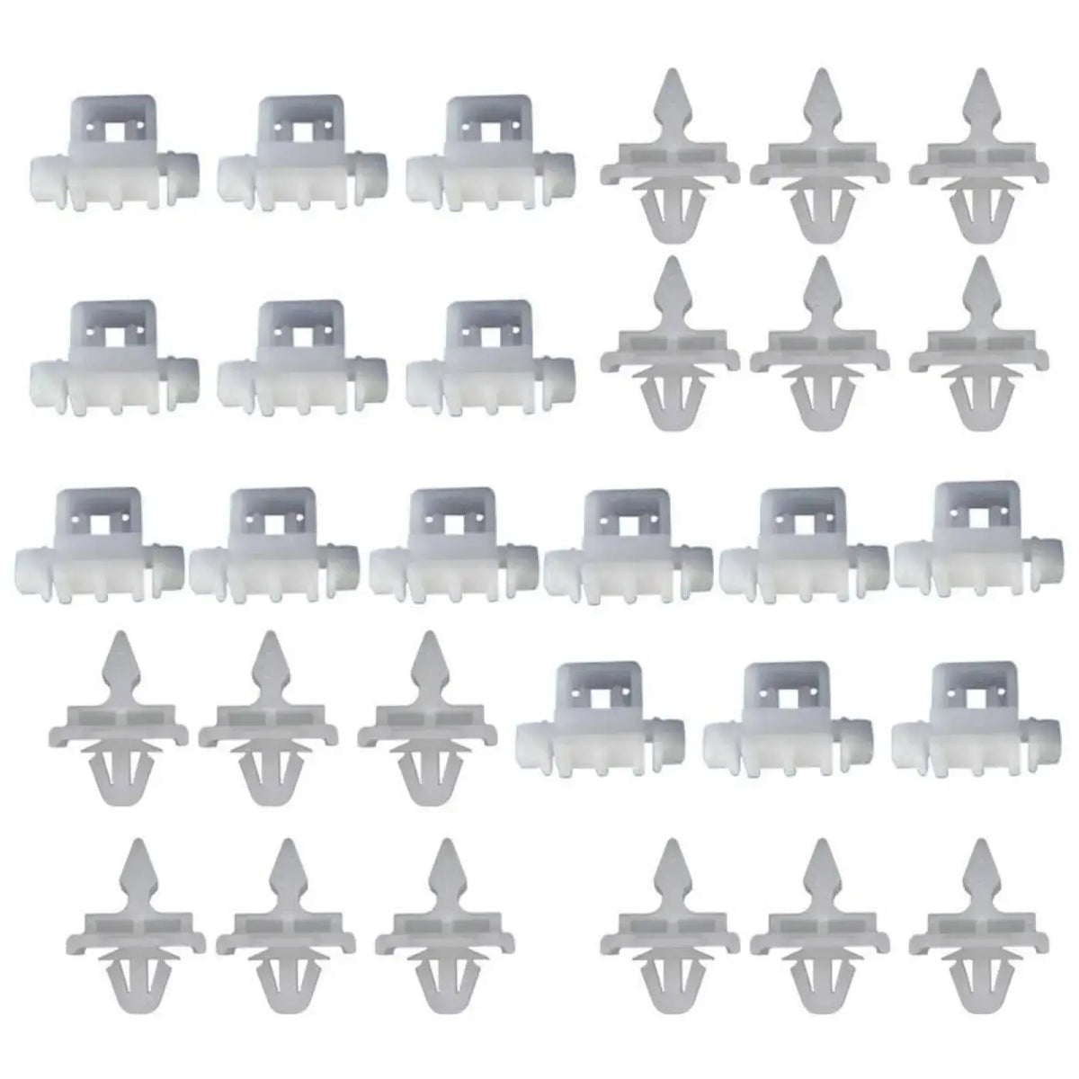30 Pcs Holding Brackets Fixing Clips Planking White For Mercedes Sacco 190 W201