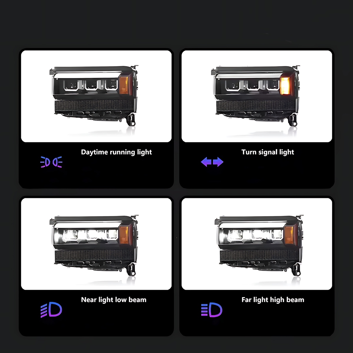Toyota Land Cruiser 250 / Prado LC250 2024–2026 LED Headlight Upgrade – DRL & Dynamic Turn Signal BMBMWORKS