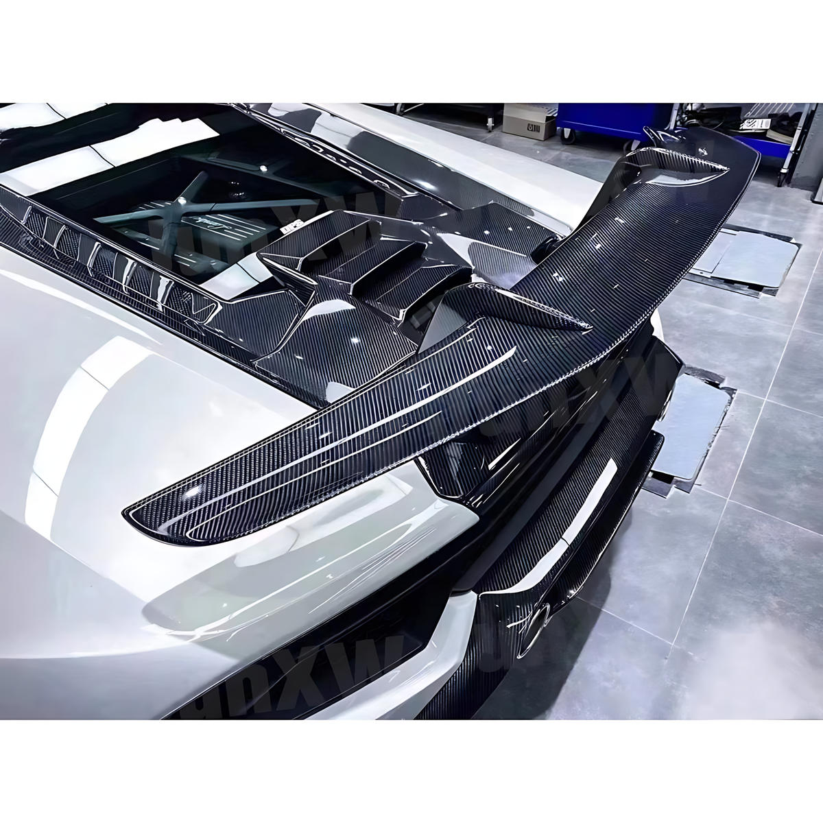 Carbon Fiber Ducktail Rear Spoiler Wing for Lamborghini Huracan LP580 / LP610 (2014-2019) – Forged & Dry Carbon Options BMBMWORKS