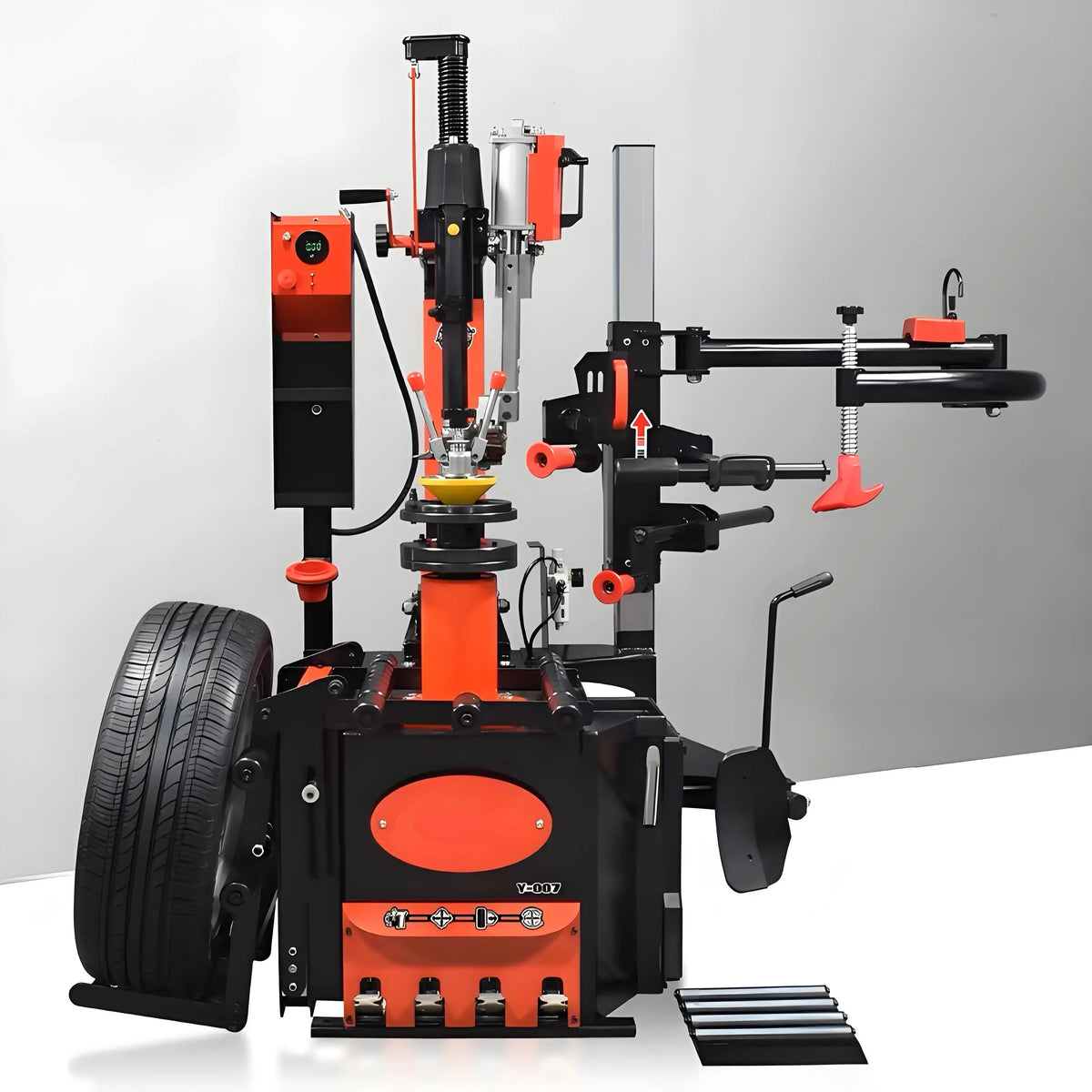 28″ Non-Touch Leverless Tire Changer – 14″–28″ Rims, 43.3″ Max Tire Ø, 1.1 kW (1.5 HP), 110/220 V, 8–10 bar (116–145 psi) BMBMWORKS